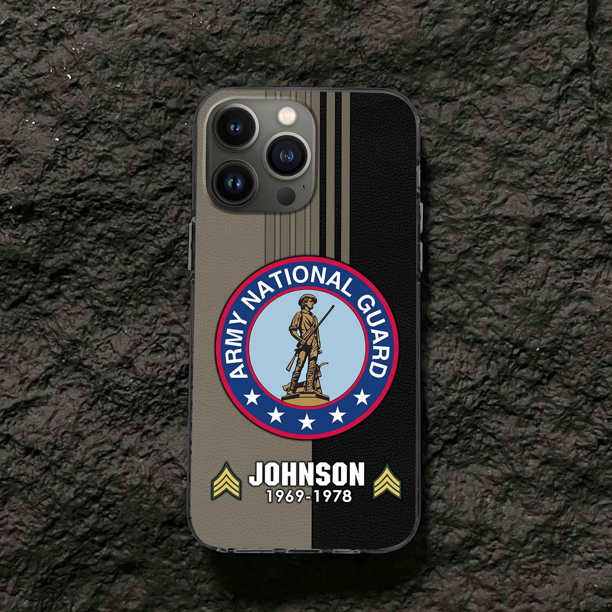 Premium Custom US Army National Guard Phone Case VPVC503608, Gifts For Army National Guard Veteran, Gifts For Dad, For Husband, Best Gifts On Father's Day, Armed Forces Day, Independence Day, Veterans Day.