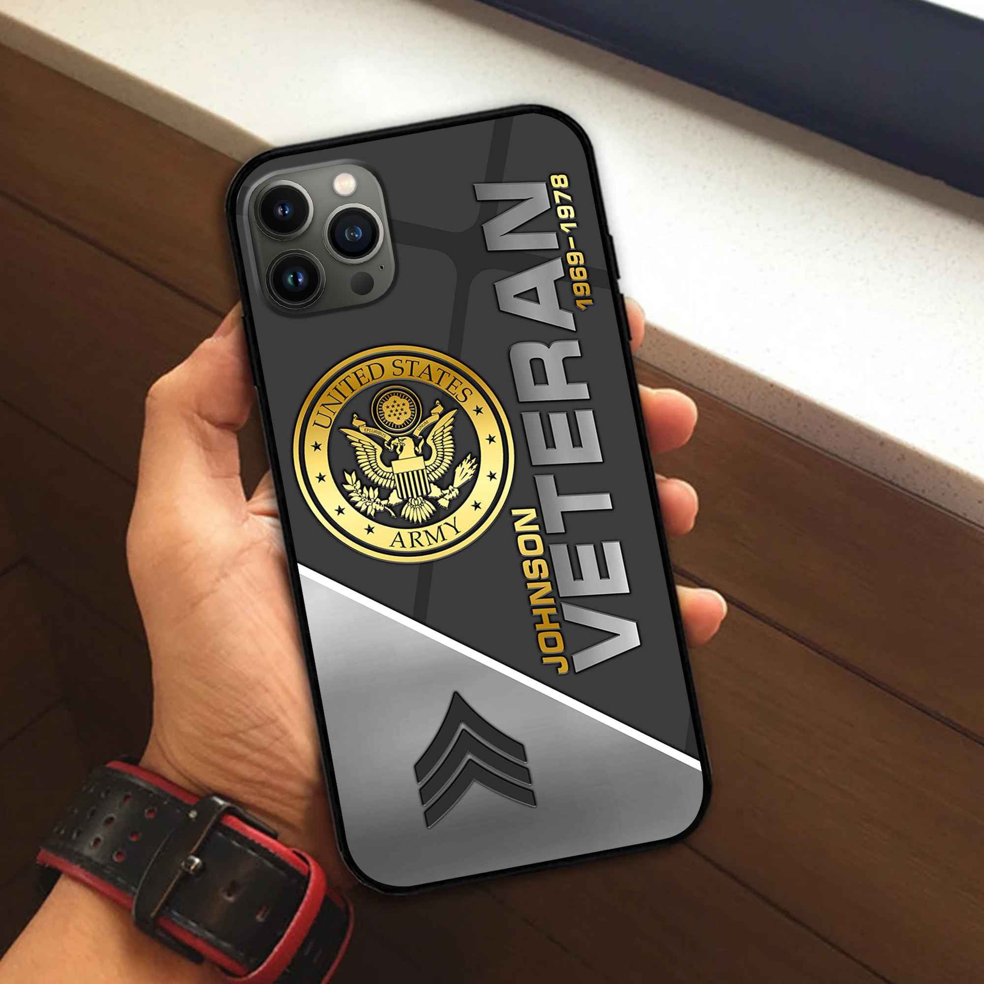 Premium Custom US Army Phone Case VPVC503801, Gifts For Army Veteran, Best Gifts On Father's Day, Armed Forces Day, Independence Day, Veterans Day.