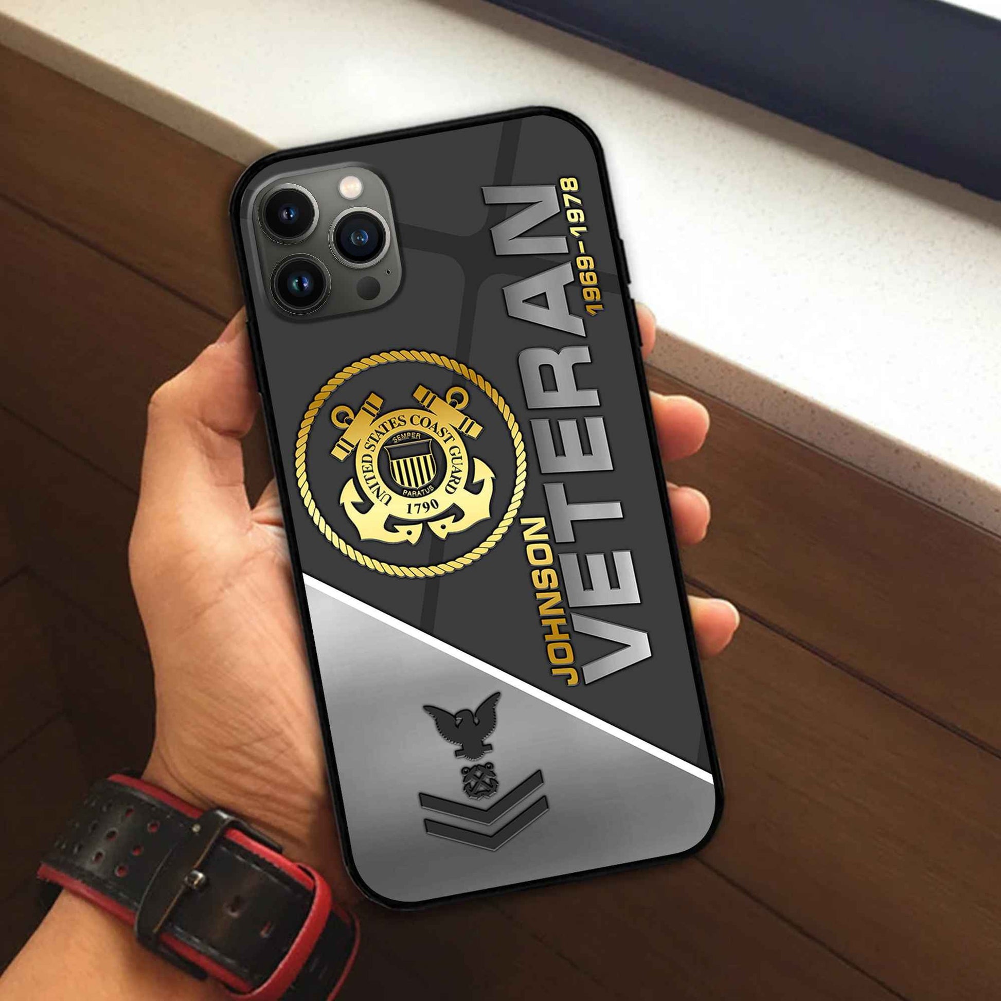 Premium Custom USCG Phone Case VPVC503805, Gifts For Coast Guard Veteran, Best Gifts On Father's Day, Armed Forces Day, Independence Day, Veterans Day.