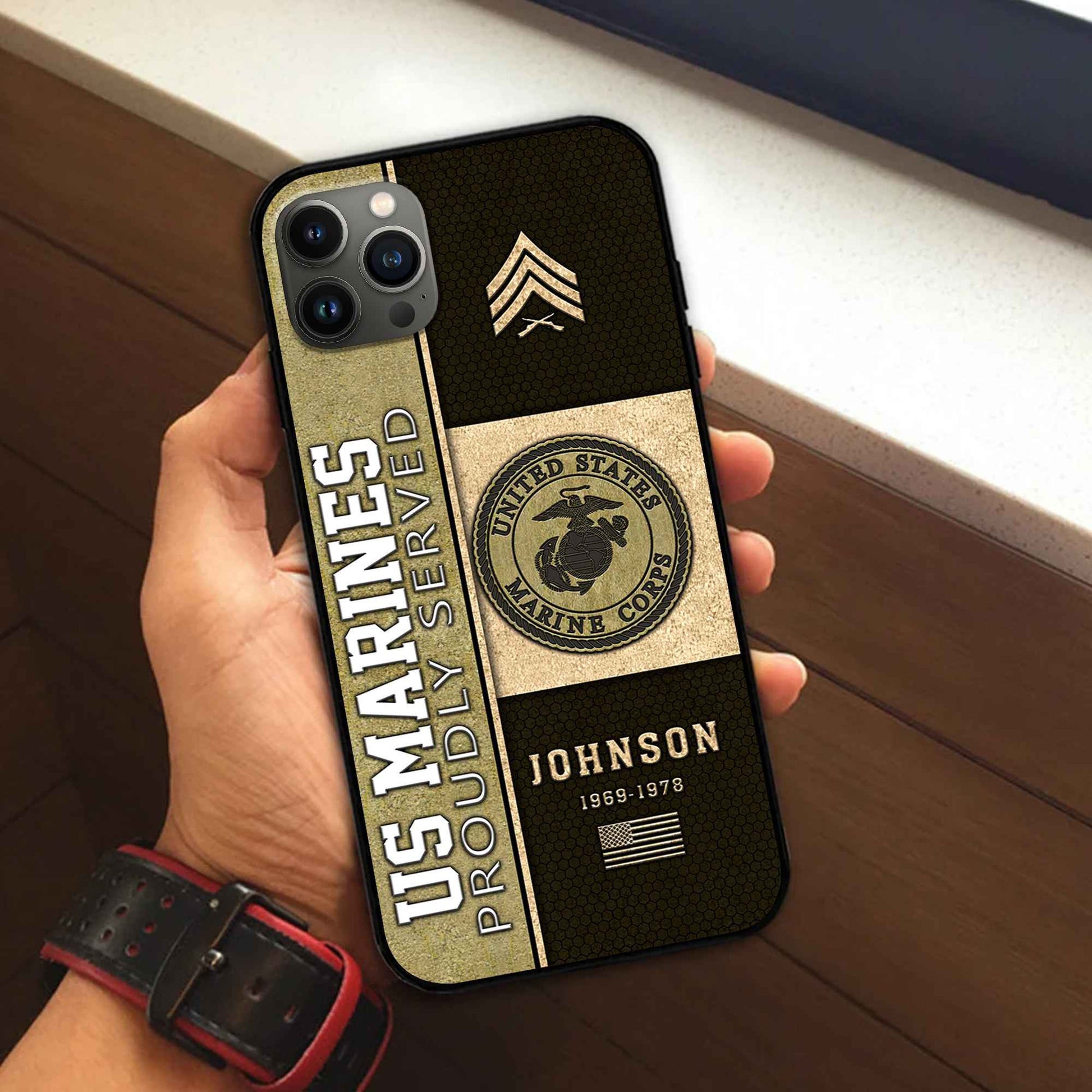 USMC Custom Phone Case VPVC503903, Gifts For Marine Veteran, Best Gifts On Father's Day, Armed Forces Day, Independence Day, Veterans Day.
