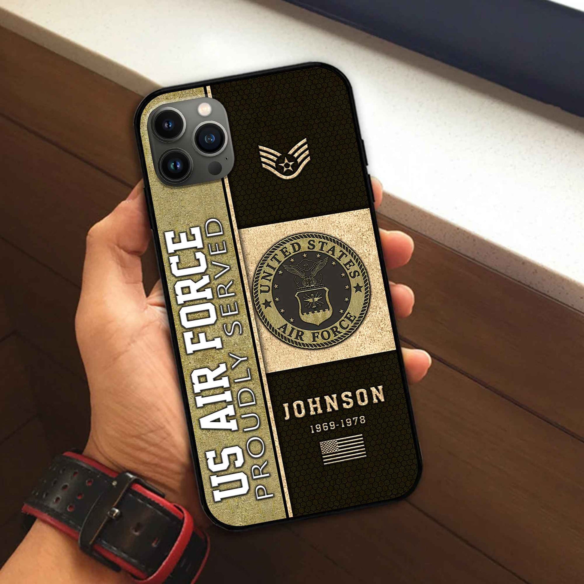 USAF Custom Phone Case VPVC503904, Gifts For Air Force Veteran, Best Gifts On Father's Day, Armed Forces Day, Independence Day, Veterans Day.
