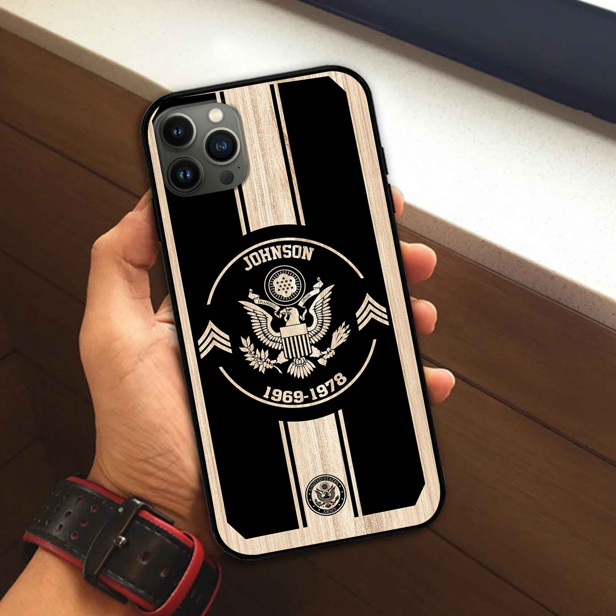 Premium Custom US Army Phone Case VPVC504101, Gifts For Army Veteran, Gifts For Dad, For Husband, Best Gifts On Father's Day, Armed Forces Day, Independence Day, Veterans Day.