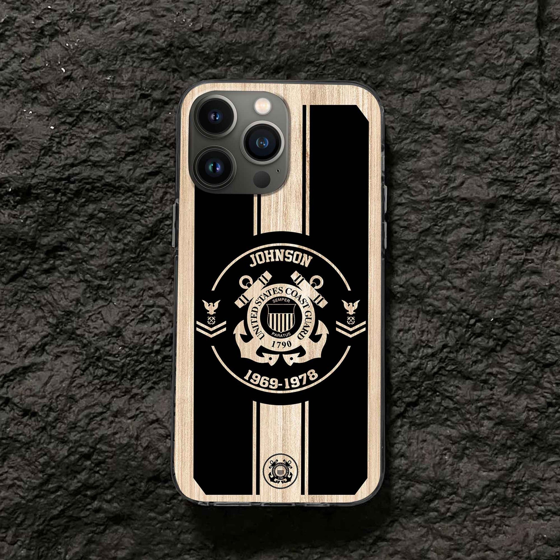 Premium Custom USCG Phone Case VPVC504105, Gifts For Coast Guard Veteran, Gifts For Dad, For Husband, Best Gifts On Father's Day, Armed Forces Day, Independence Day, Veterans Day.