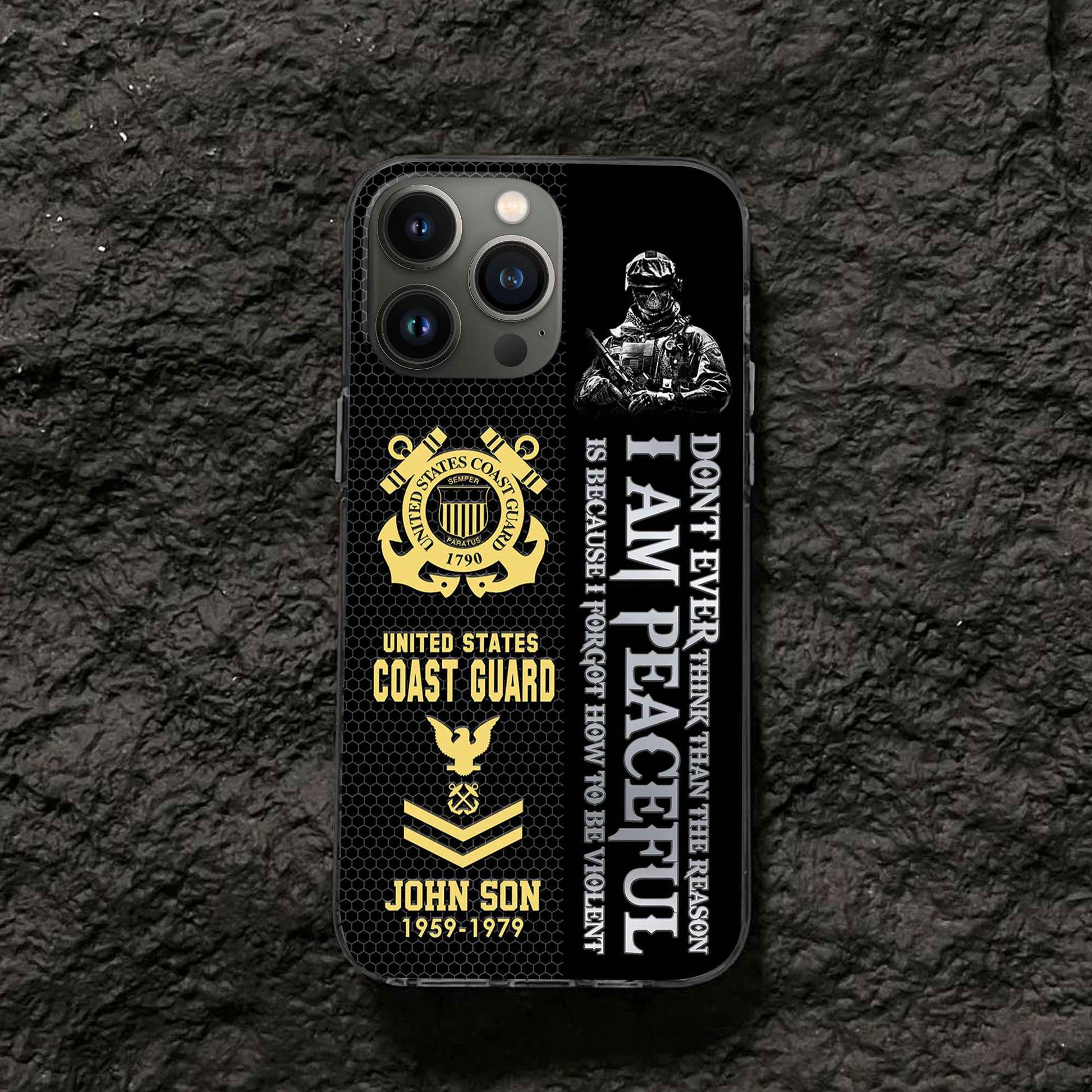 Premium Custom USCG Phone Case VPVC504305, Gifts For Coast Guard Veteran, Best Gifts On Father's Day, Armed Forces Day, Independence Day, Veterans Day.