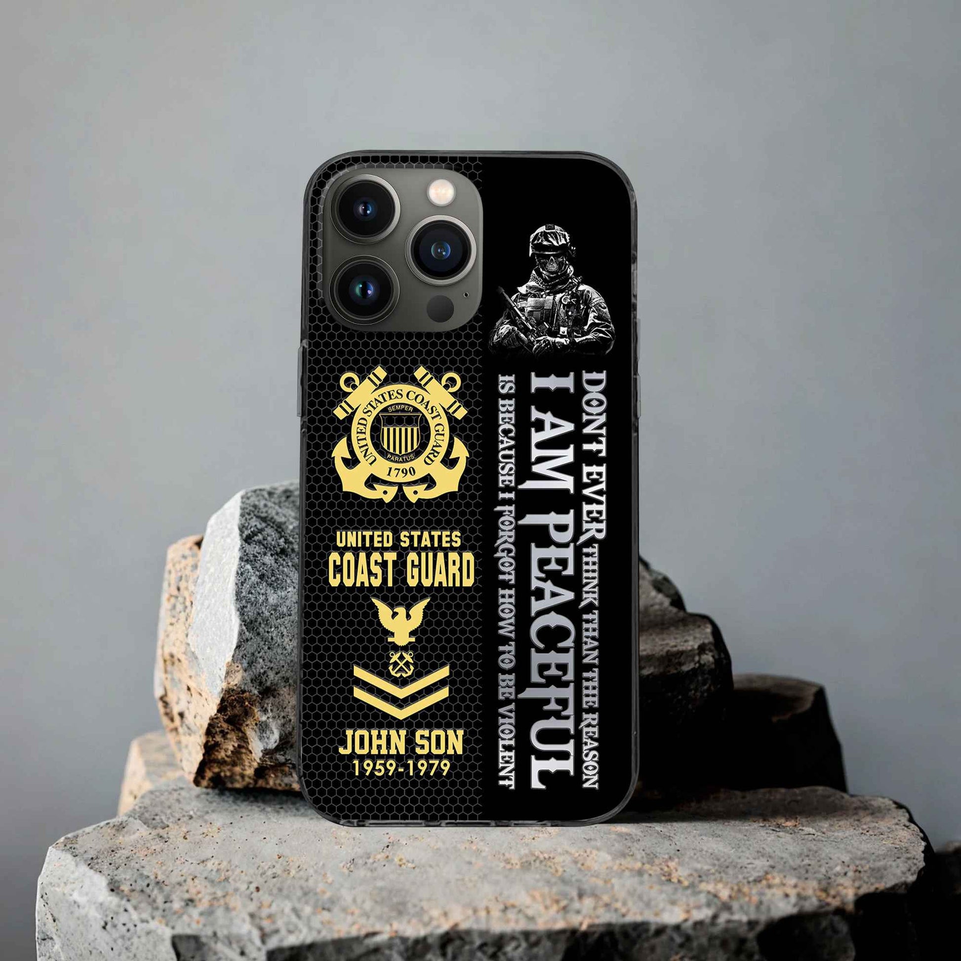 Premium Custom USCG Phone Case VPVC504305, Gifts For Coast Guard Veteran, Best Gifts On Father's Day, Armed Forces Day, Independence Day, Veterans Day.