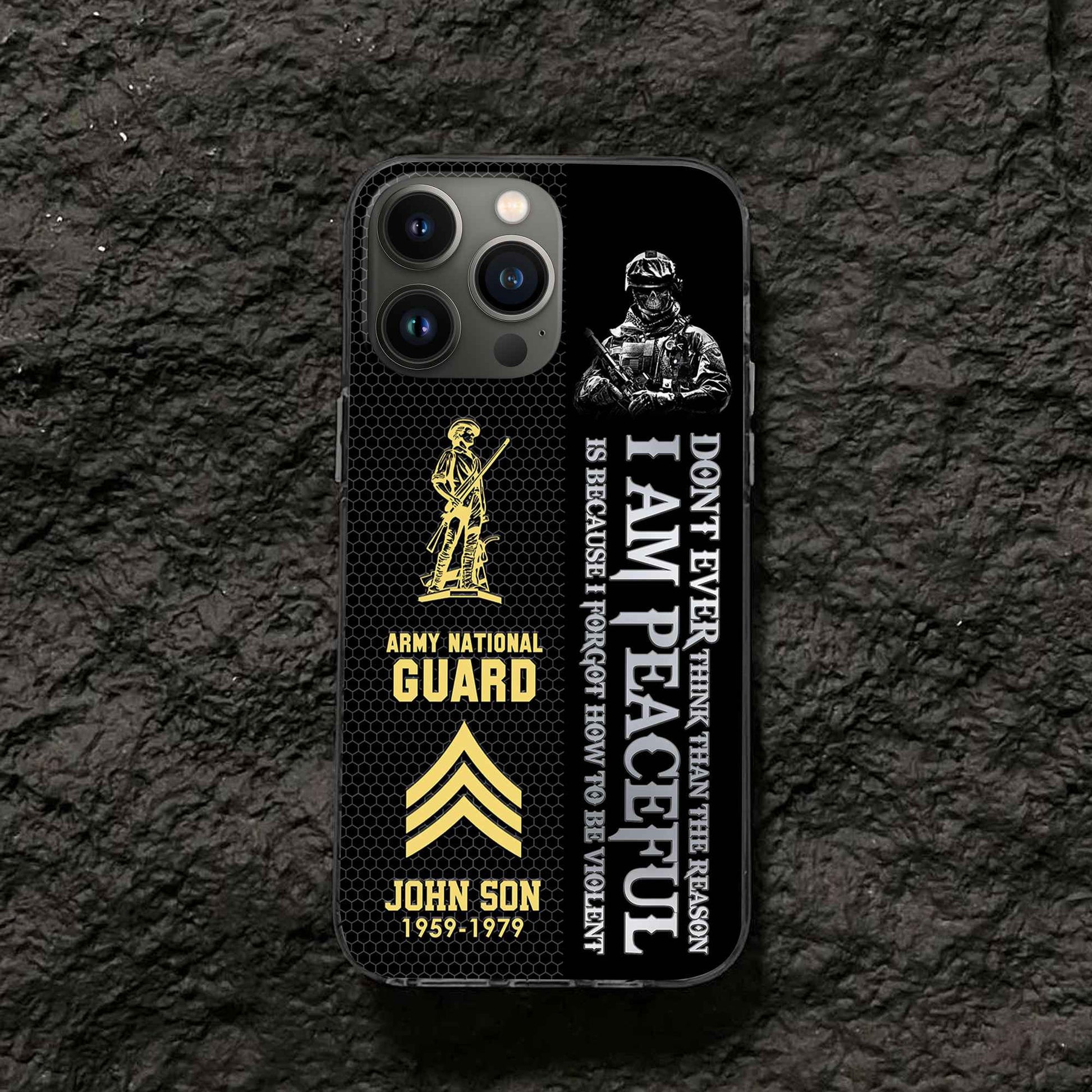 Premium Custom US Army National Guard Phone Case VPVC504308, Gifts For Army National Guard Veteran, Best Gifts On Father's Day, Armed Forces Day, Independence Day, Veterans Day.