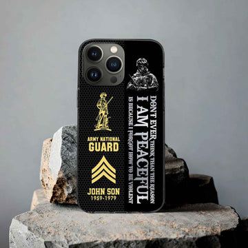 Premium Custom US Army National Guard Phone Case VPVC504308, Gifts For Army National Guard Veteran, Best Gifts On Father's Day, Armed Forces Day, Independence Day, Veterans Day.