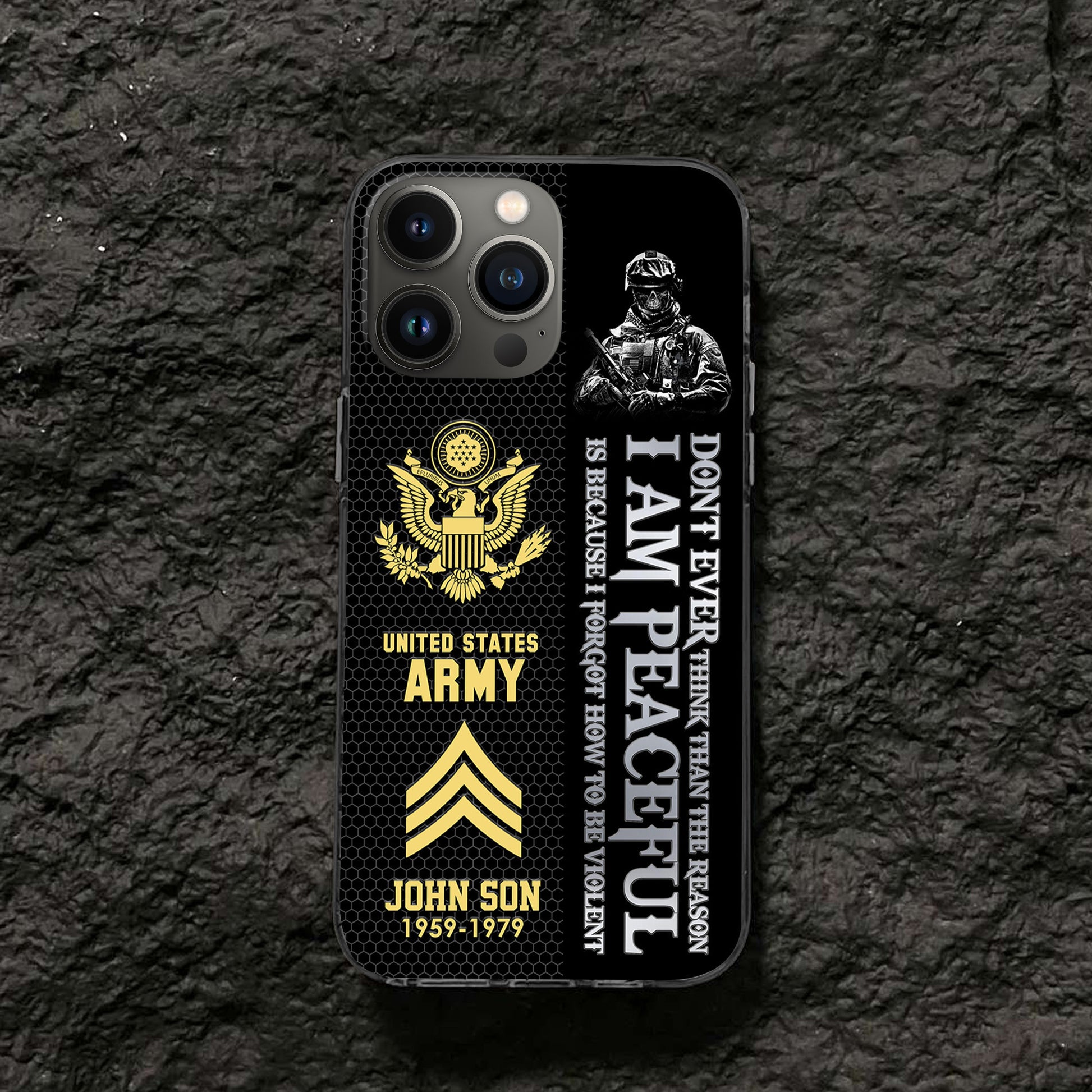 Premium Custom US Army Phone Case VPVC504301, Gifts For Army Veteran, Best Gifts On Father's Day, Armed Forces Day, Independence Day, Veterans Day.