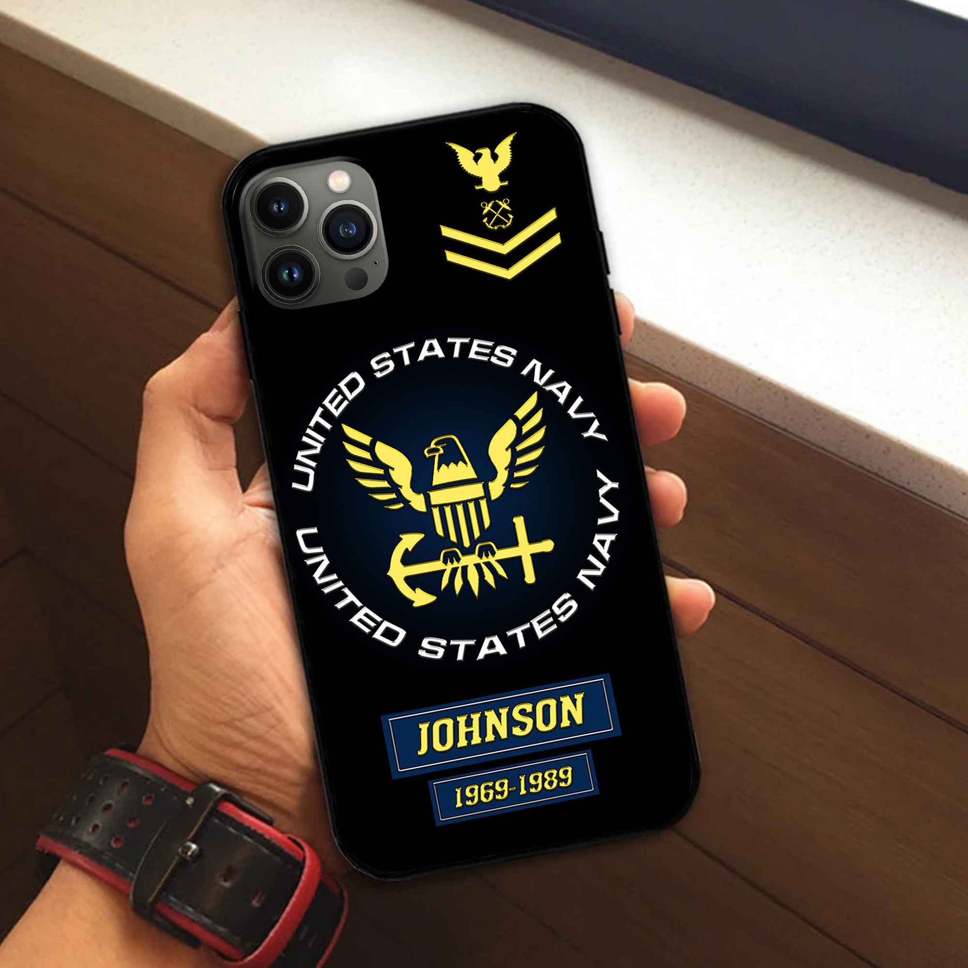 US Navy Custom Phone Case VPVC504402, Gifts For Navy Veteran, Best Gifts On Father's Day, Armed Forces Day, Independence Day, Veterans Day.