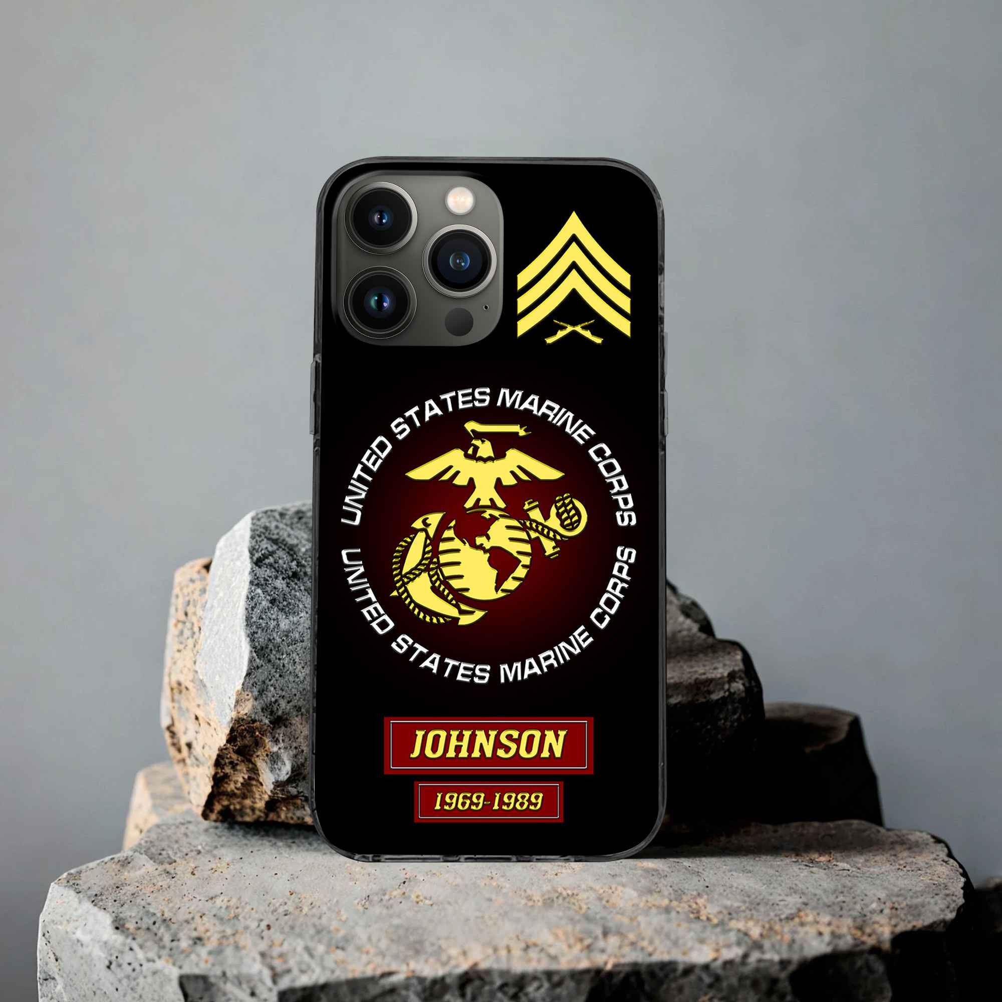 USMC Custom Phone Case VPVC504403, Gifts For Marine Veteran, Best Gifts On Father's Day, Armed Forces Day, Independence Day, Veterans Day.