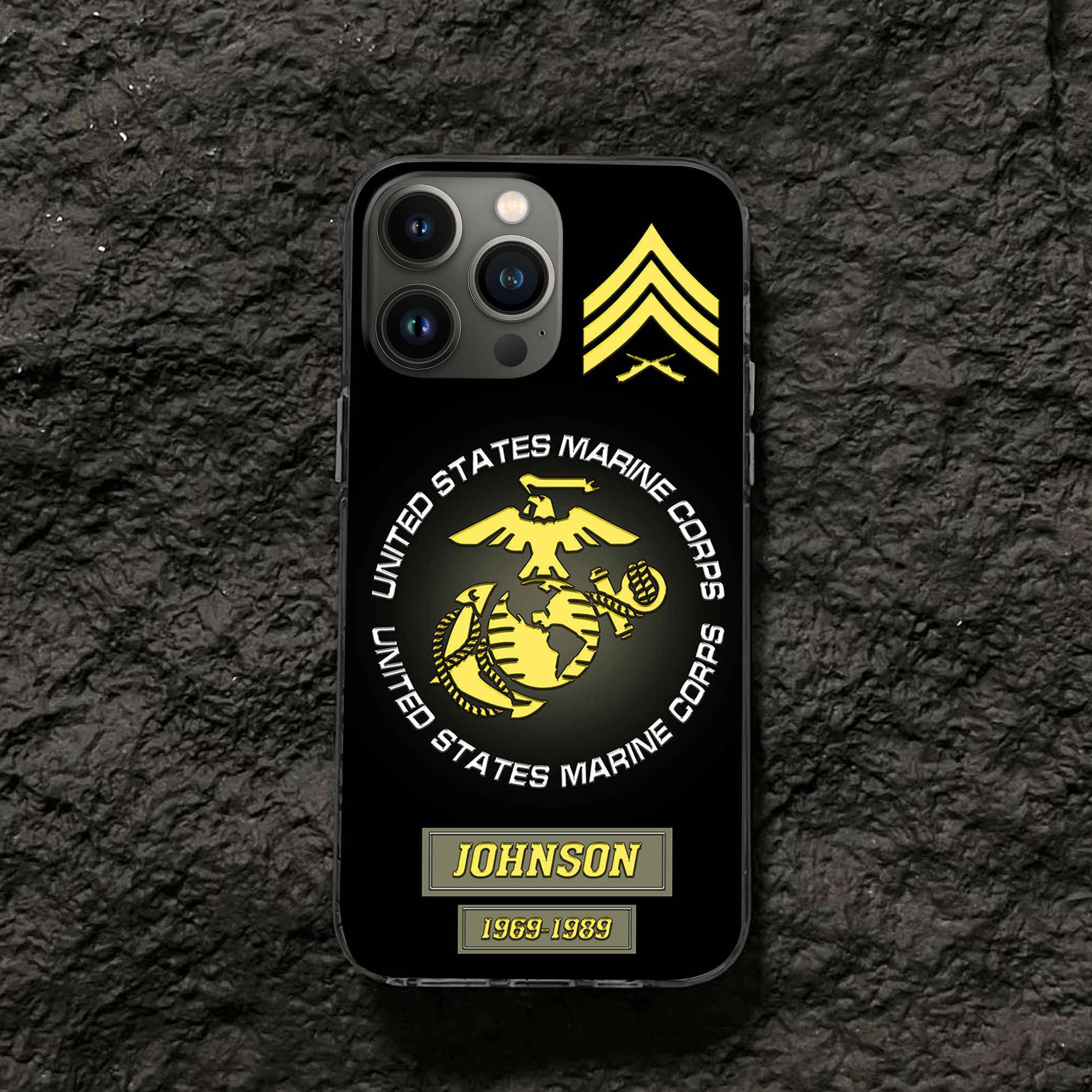 USMC Custom Phone Case VPVC504411, Gifts For Marine Veteran, Best Gifts On Father's Day, Armed Forces Day, Independence Day, Veterans Day.