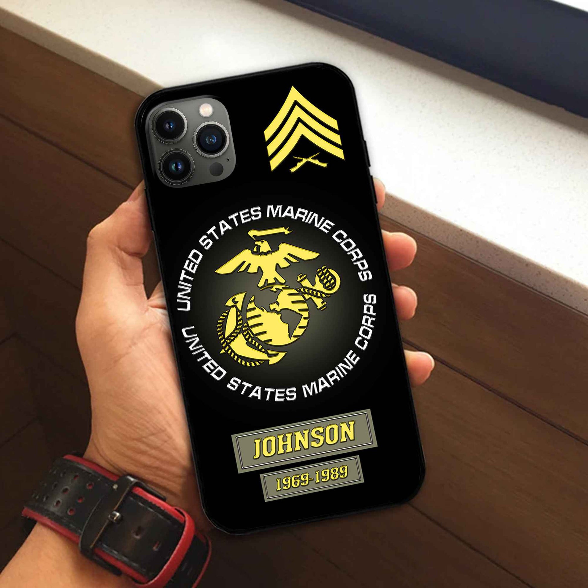USMC Custom Phone Case VPVC504411, Gifts For Marine Veteran, Best Gifts On Father's Day, Armed Forces Day, Independence Day, Veterans Day.