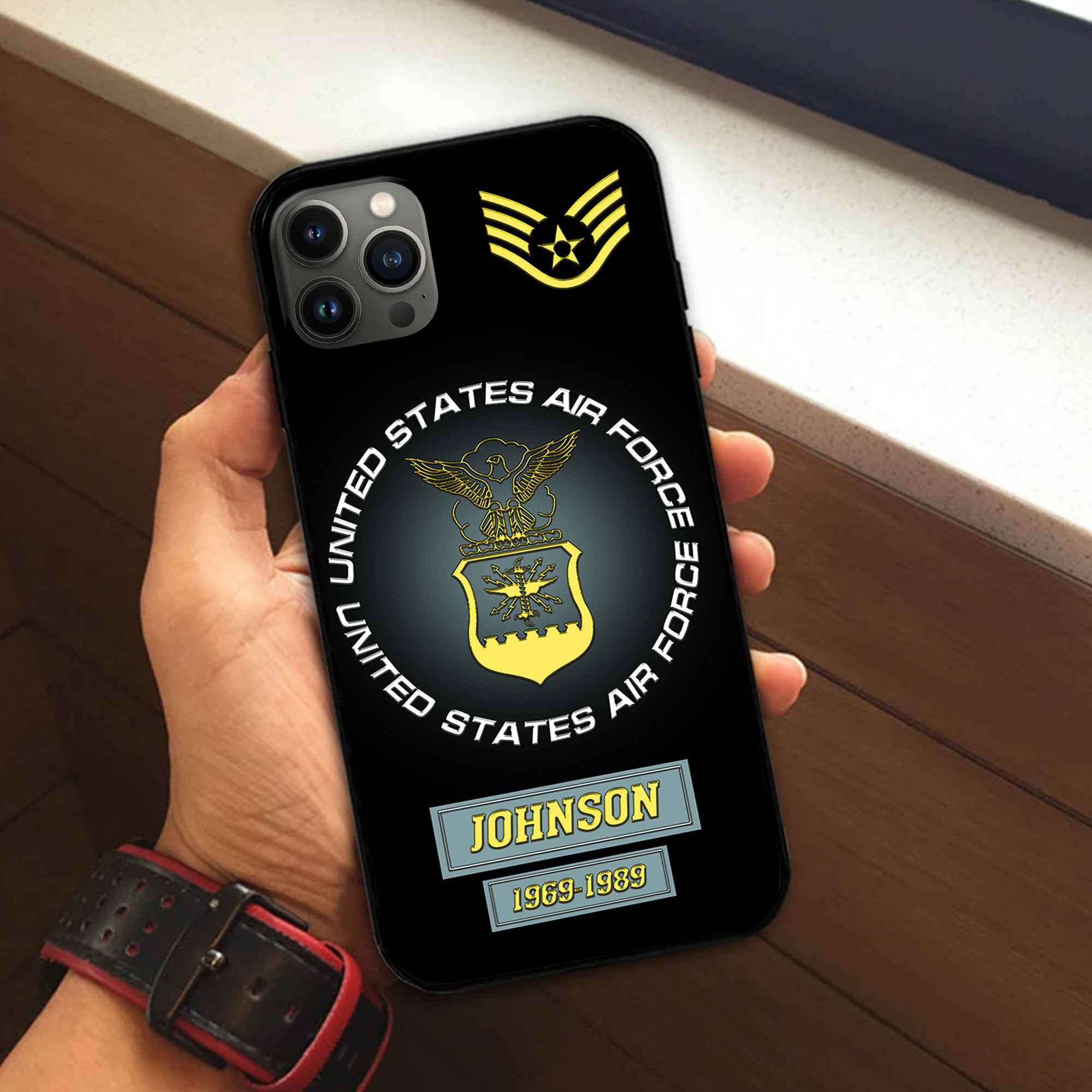 USAF Custom Phone Case VPVC504404, Gifts For Air Force Veteran, Best Gifts On Father's Day, Armed Forces Day, Independence Day, Veterans Day.