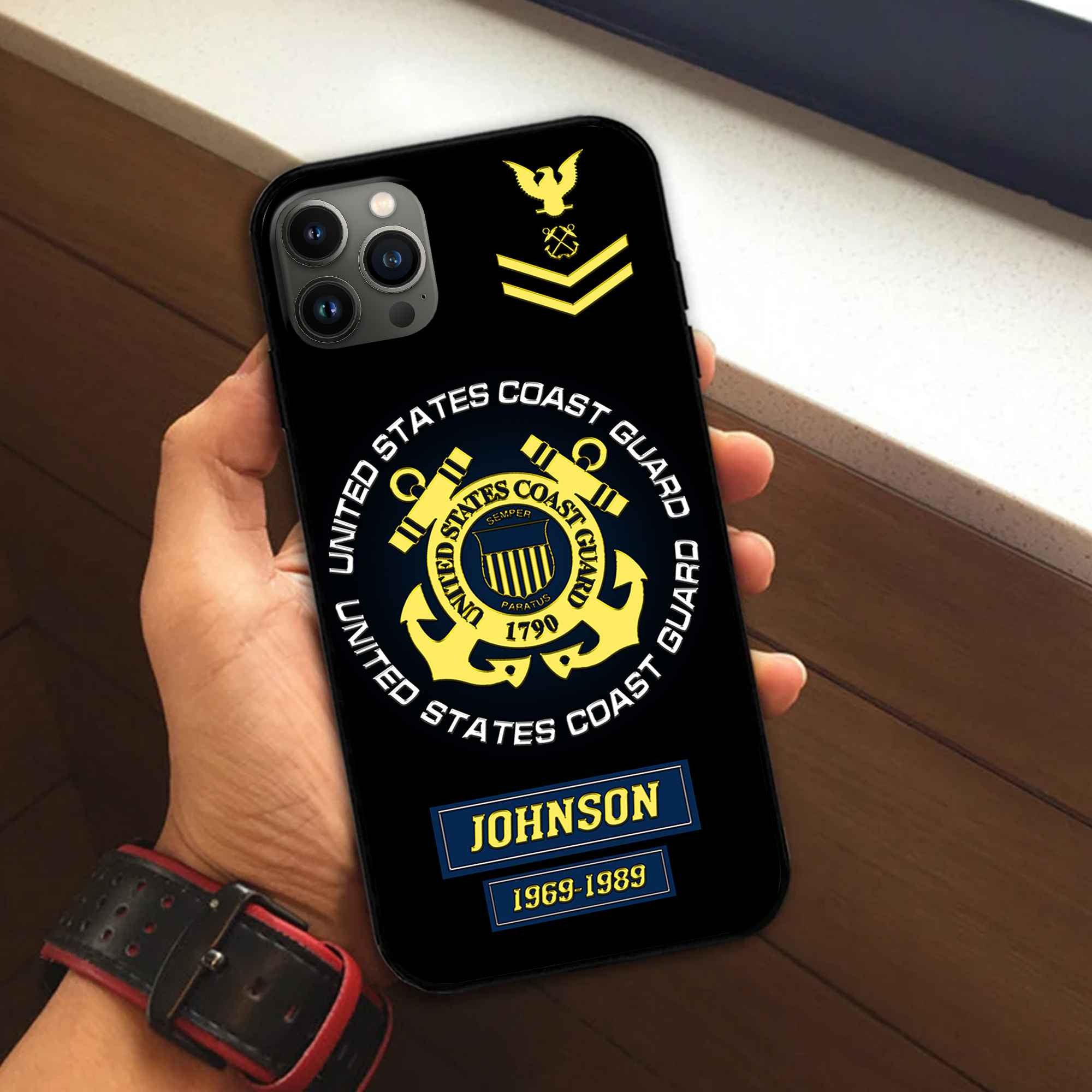 USCG Custom Phone Case VPVC504405, Gifts For Coast Guard Veteran, Best Gifts On Father's Day, Armed Forces Day, Independence Day, Veterans Day.