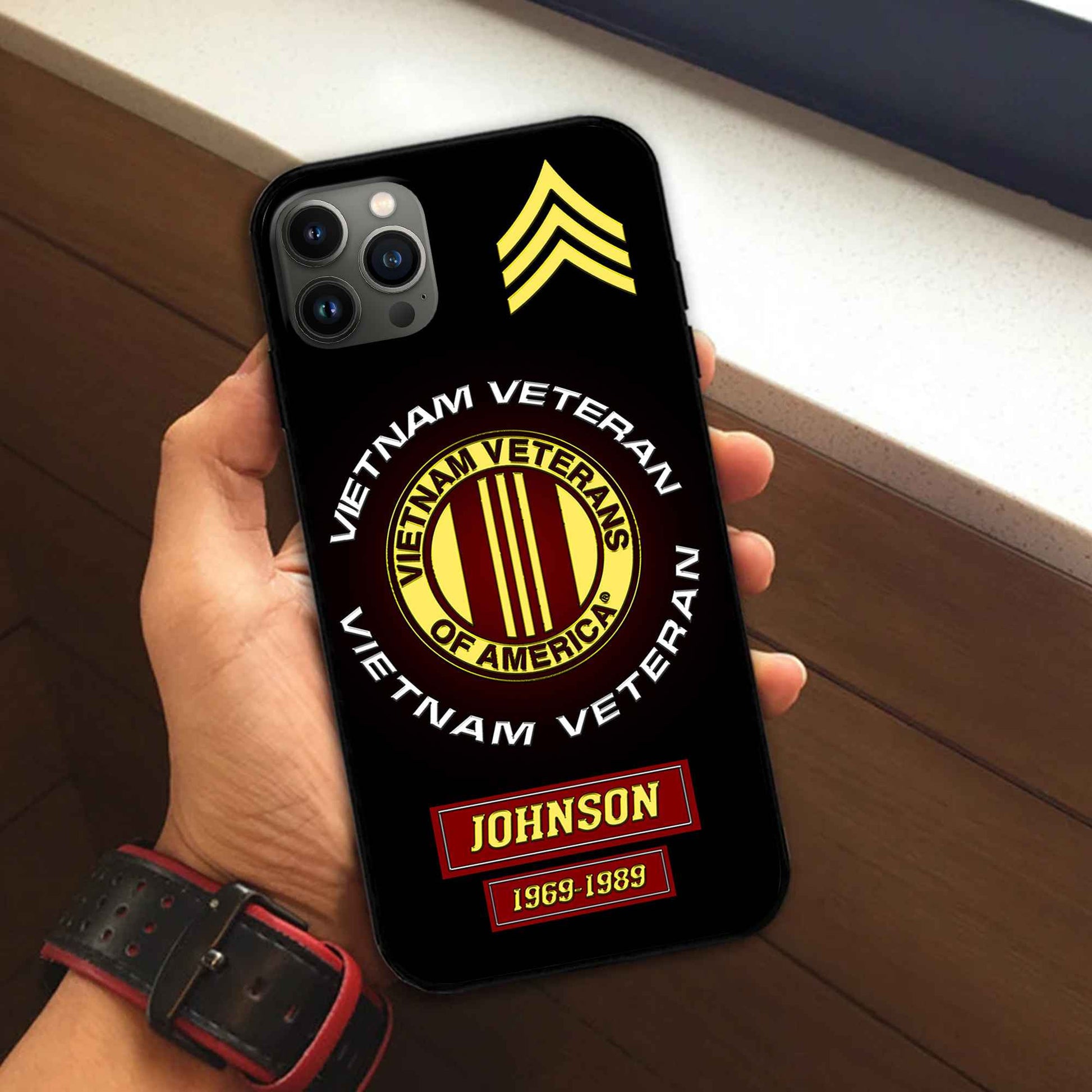 Vietnam Veteran Custom Phone Case VPVC504406, Gifts For Vietnam Veteran, Best Gifts On Father's Day, Armed Forces Day, Independence Day, Veterans Day.