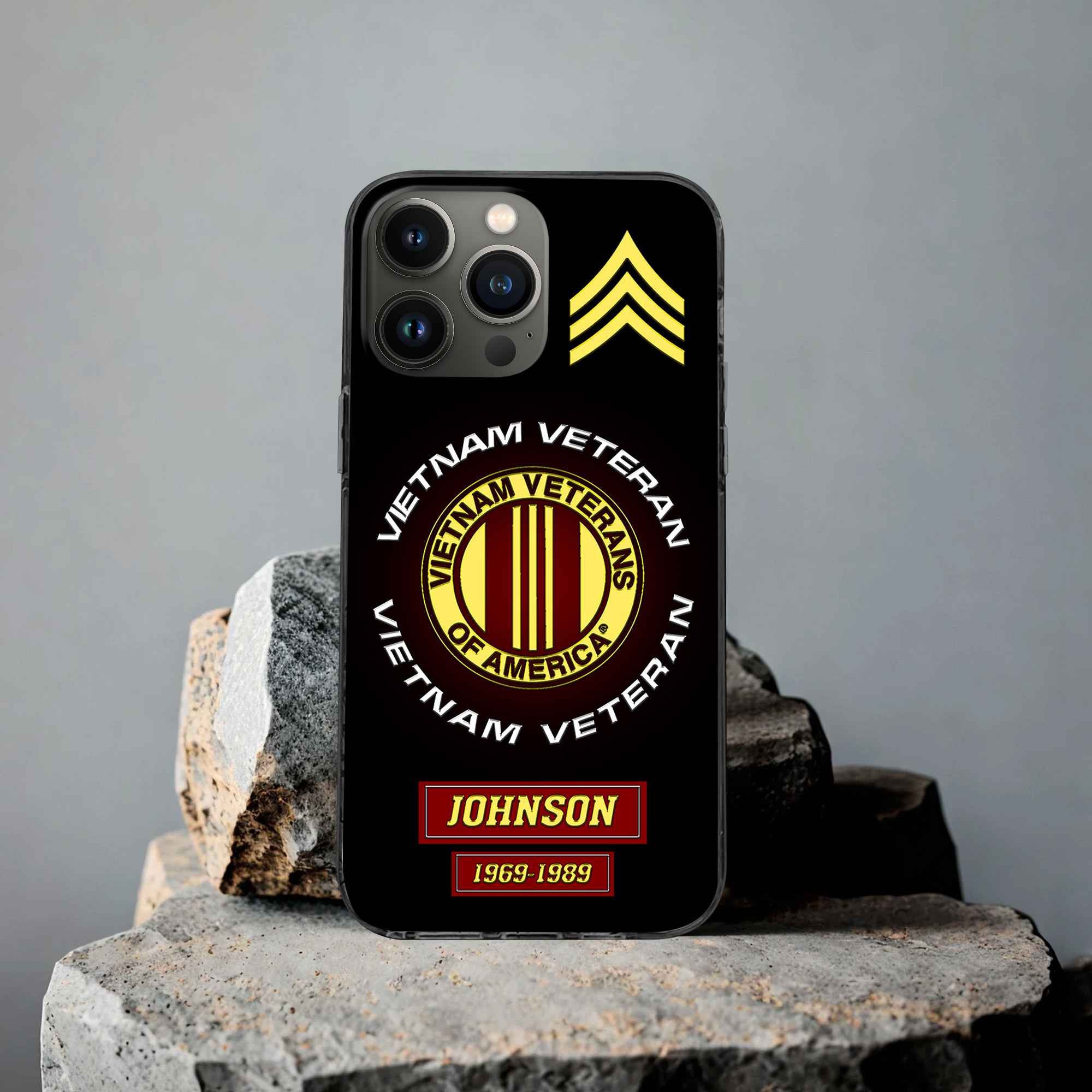 Vietnam Veteran Custom Phone Case VPVC504406, Gifts For Vietnam Veteran, Best Gifts On Father's Day, Armed Forces Day, Independence Day, Veterans Day.