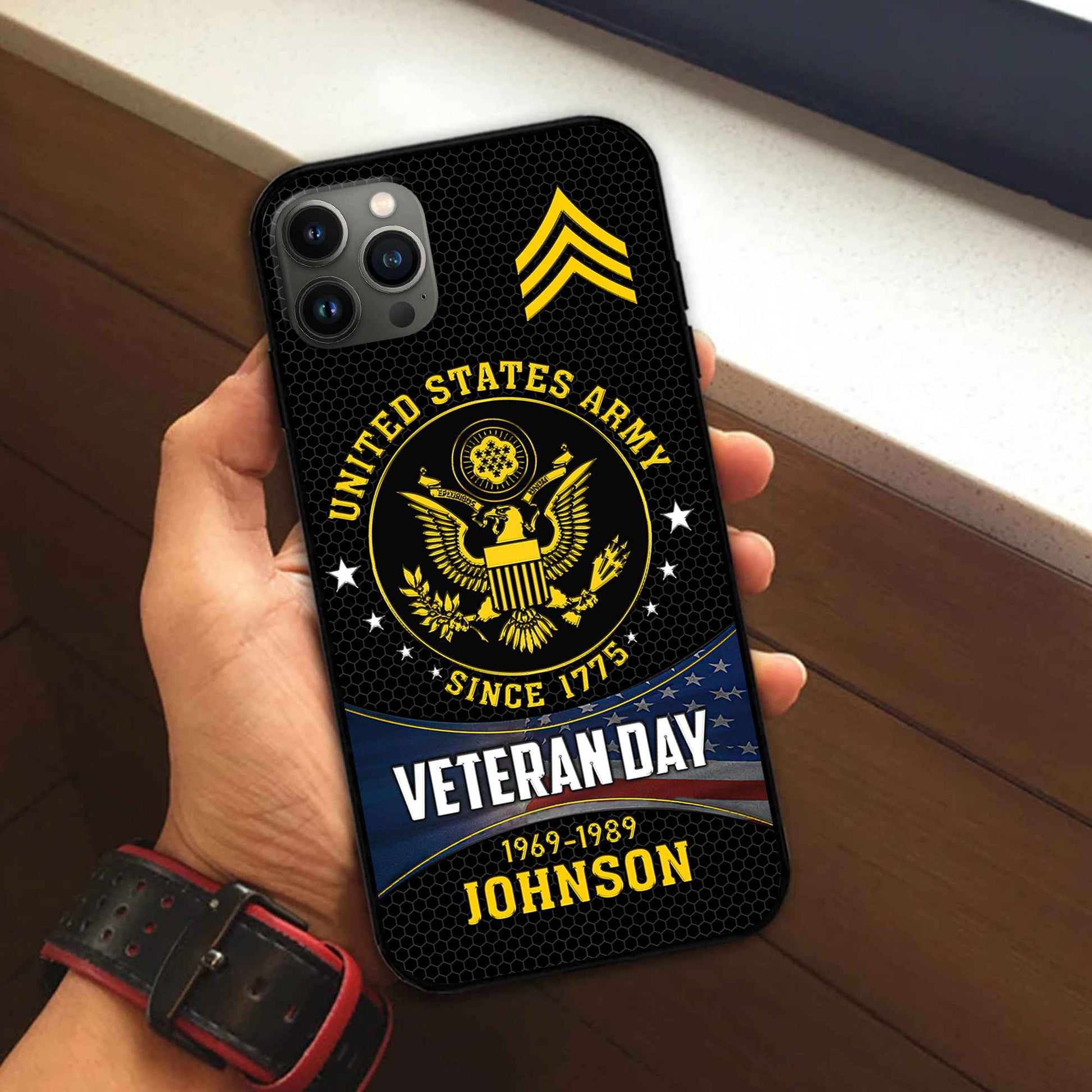 Premium Custom US Army Phone Case VPVC504601, Gifts For Army Veteran, Gifts For Dad, For Husband, Best Gifts On Father's Day, Armed Forces Day, Independence Day, Veterans Day.