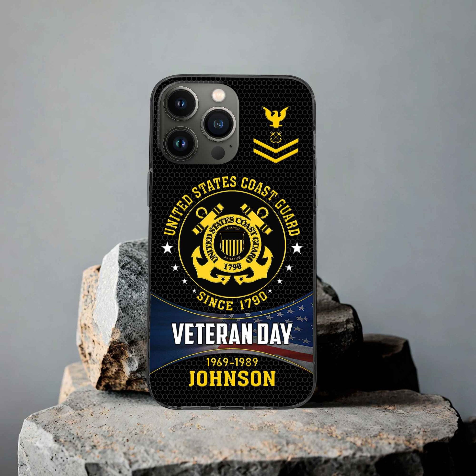 Premium Custom USCG Phone Case VPVC504605, Gifts For Coast Guard Veteran, Gifts For Dad, For Husband, Best Gifts On Father's Day, Armed Forces Day, Independence Day, Veterans Day.