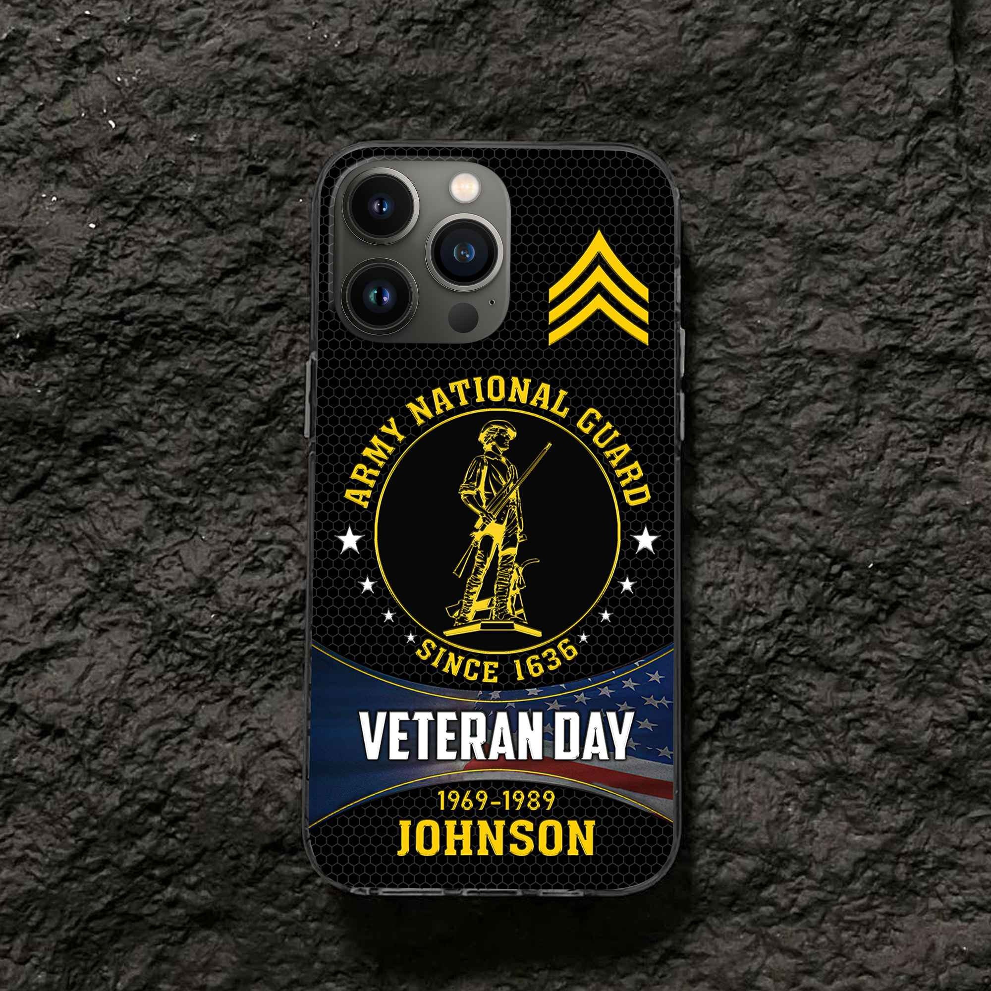 Premium Custom US Army National Guard Phone Case VPVC504608, Gifts For Army National Guard Veteran, Gifts For Dad, For Husband, Best Gifts On Father's Day, Armed Forces Day, Independence Day, Veterans Day.