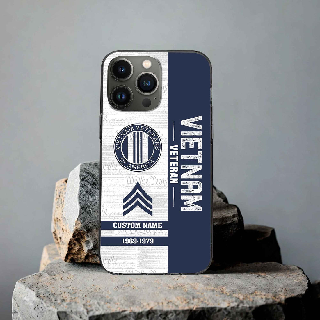 Unique Custom Name, Rank,Year Vietnam Veteran Phone Case VPVC504706, Gifts For Vietnam Veteran, Gifts For Dad, For Husband, Best Gifts On Father's Day, Independence Day, Veterans Day.