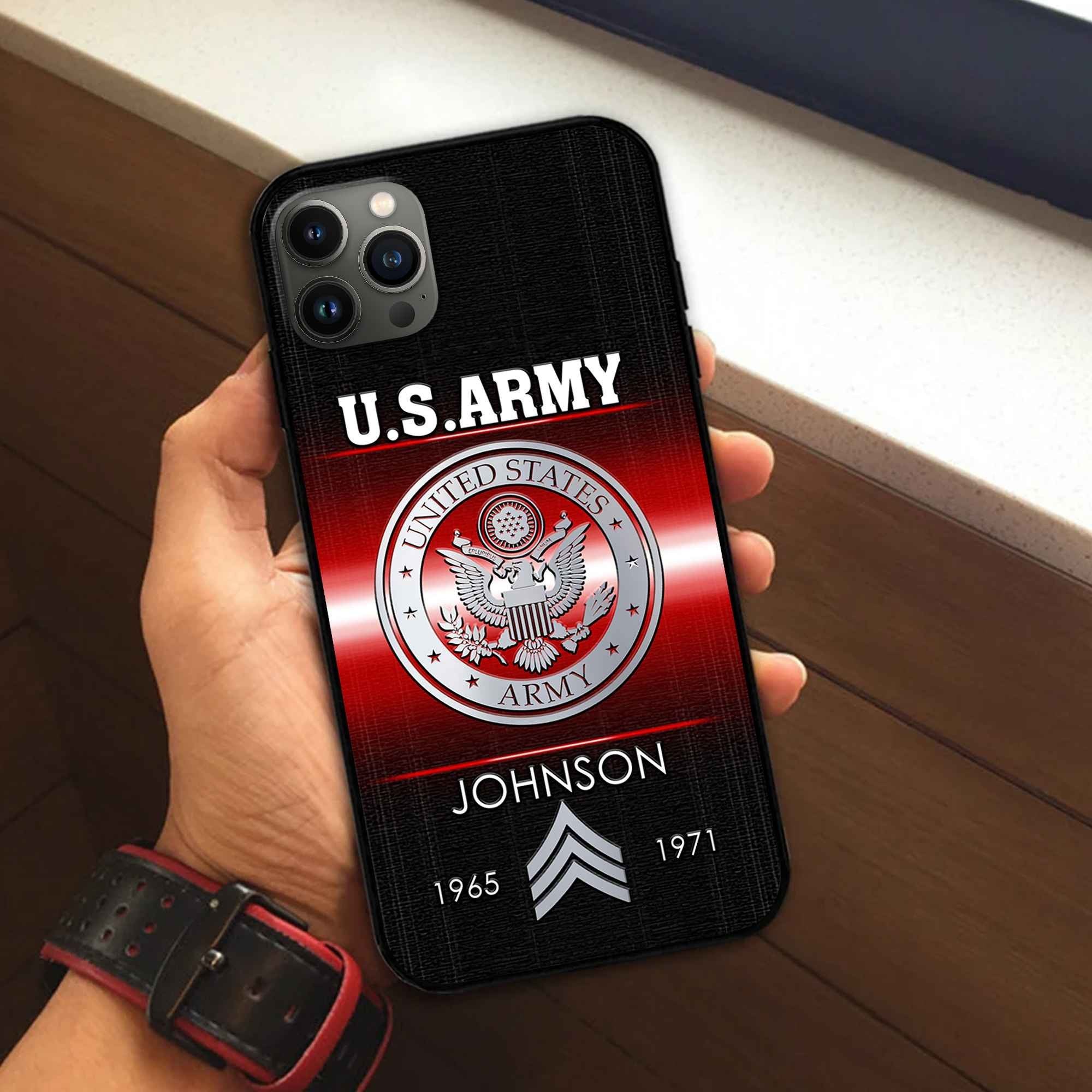 US Army Custom Phone Case VPVC504901, Gifts For Army Veteran, Best Gifts On Father's Day, Armed Forces Day, Independence Day, Veterans Day.
