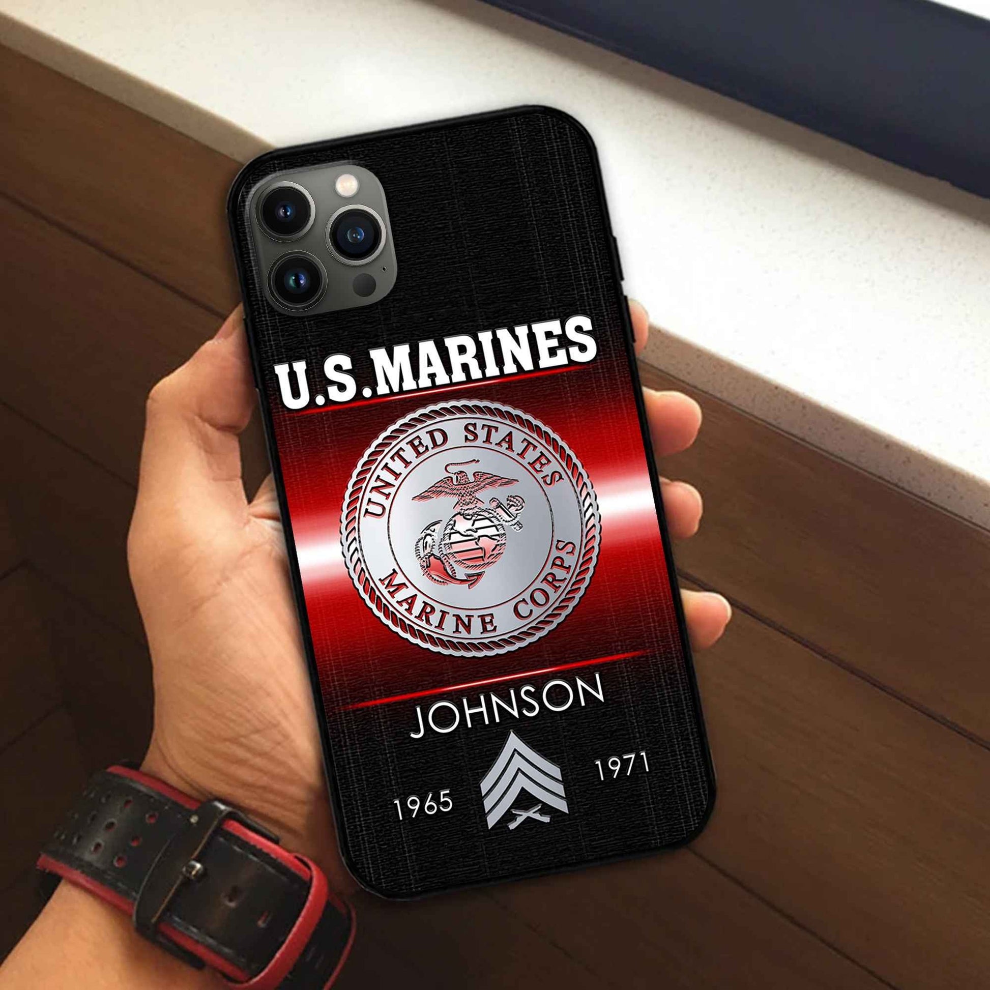 USMC Custom Phone Case VPVC504903, Gifts For Marine Veteran, Best Gifts On Father's Day, Armed Forces Day, Independence Day, Veterans Day.