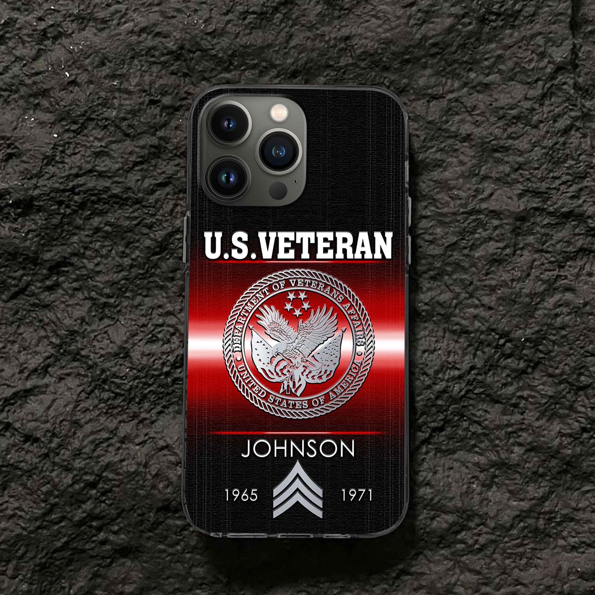US Veteran Custom Phone Case VPVC504907, Gifts For US Veteran, Best Gifts On Father's Day, Armed Forces Day, Independence Day, Veterans Day.