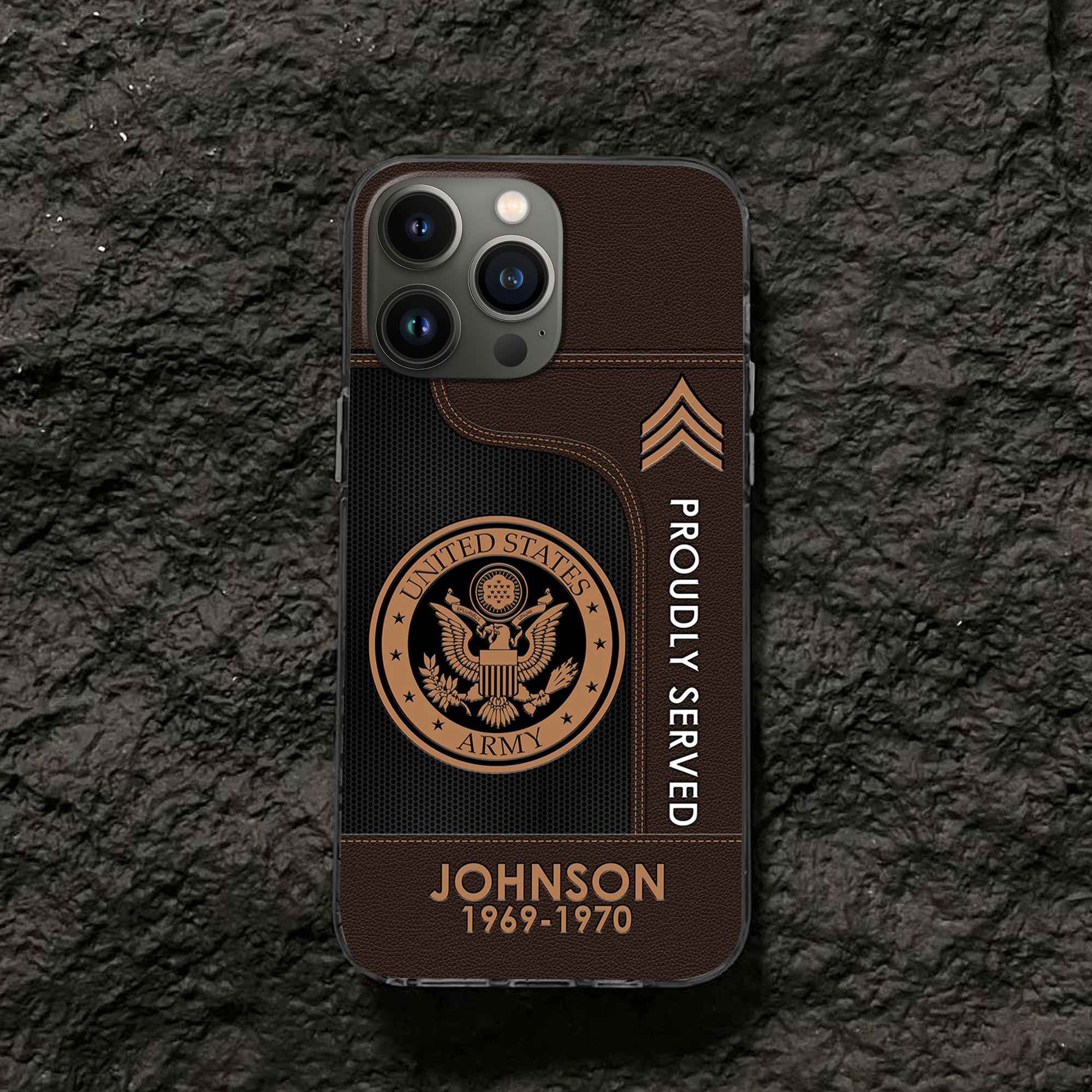 Premium Custom US Army Phone Case VPVC505101, Gifts For Army Veteran, Gifts For Dad, For Husband, Best Gifts On Father's Day, Armed Forces Day, Independence Day, Veterans Day.