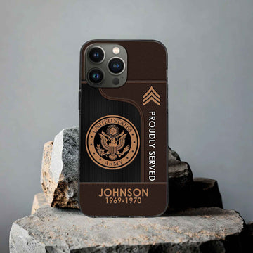 Premium Custom US Army Phone Case VPVC505101, Gifts For Army Veteran, Gifts For Dad, For Husband, Best Gifts On Father's Day, Armed Forces Day, Independence Day, Veterans Day.