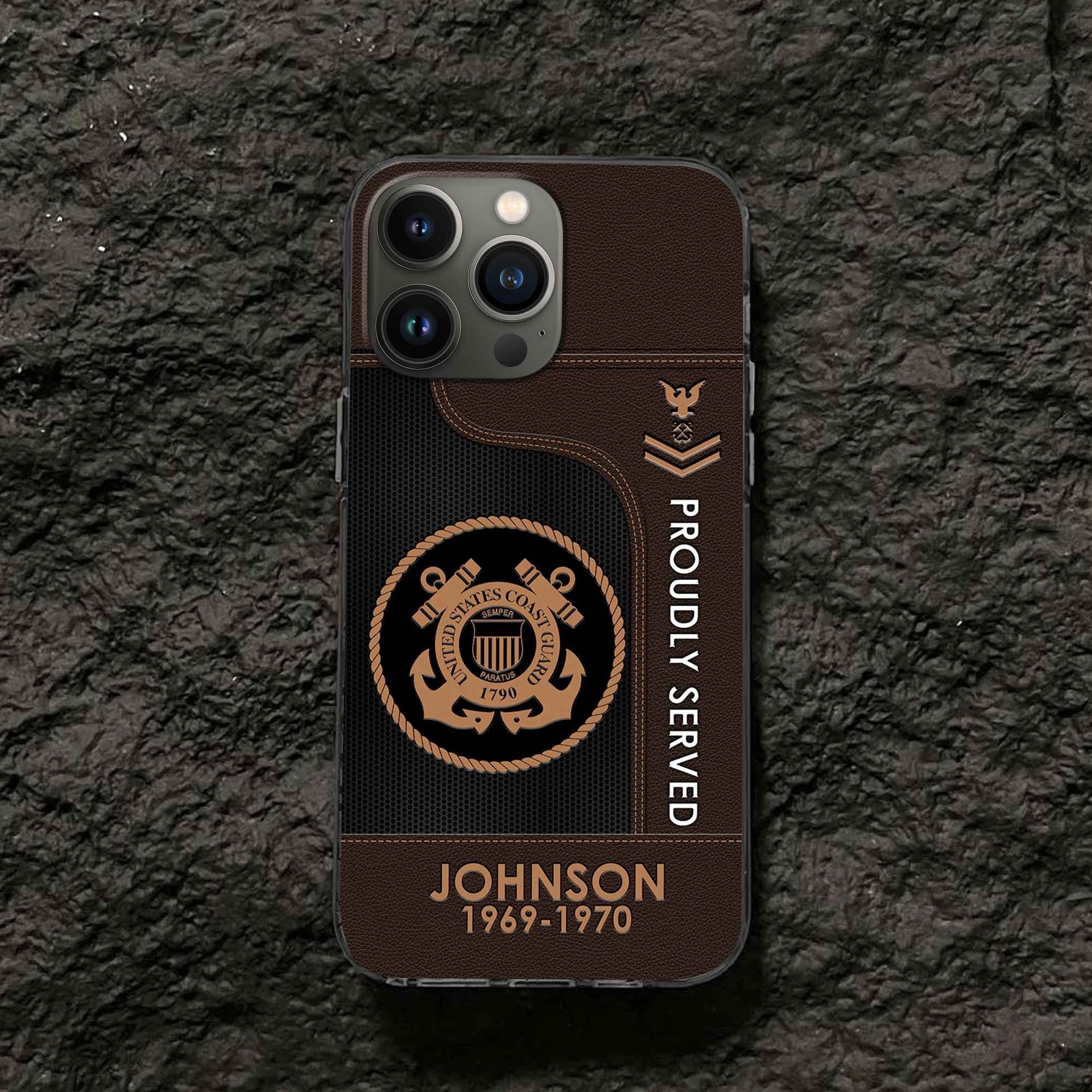 Premium Custom USCG Phone Case VPVC505105, Gifts For Coast Guard Veteran, Gifts For Dad, For Husband, Best Gifts On Father's Day, Armed Forces Day, Independence Day, Veterans Day.