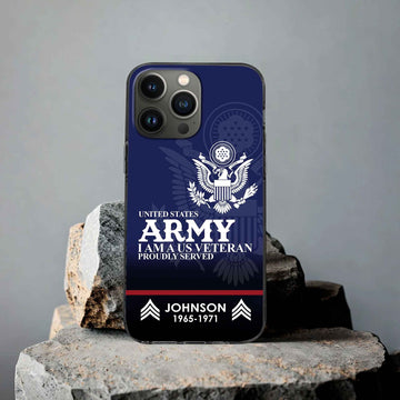 Premium Custom US Army Phone Case VPVC505301, Gifts For Army Veteran, Best Gifts On Father's Day, Armed Forces Day, Independence Day, Veterans Day.