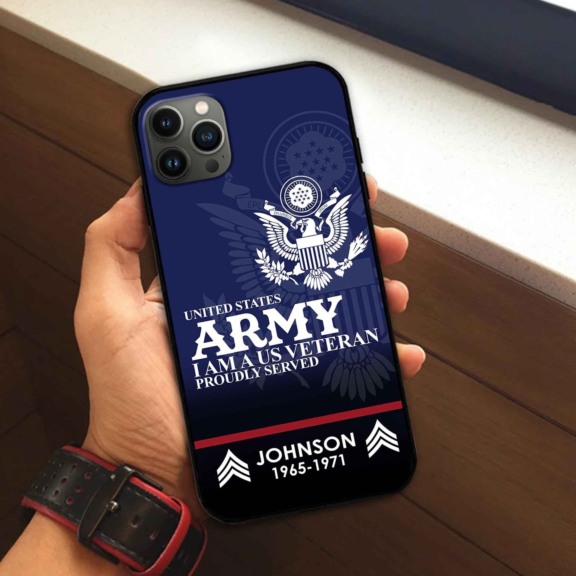 Premium Custom US Army Phone Case VPVC505301, Gifts For Army Veteran, Best Gifts On Father's Day, Armed Forces Day, Independence Day, Veterans Day.