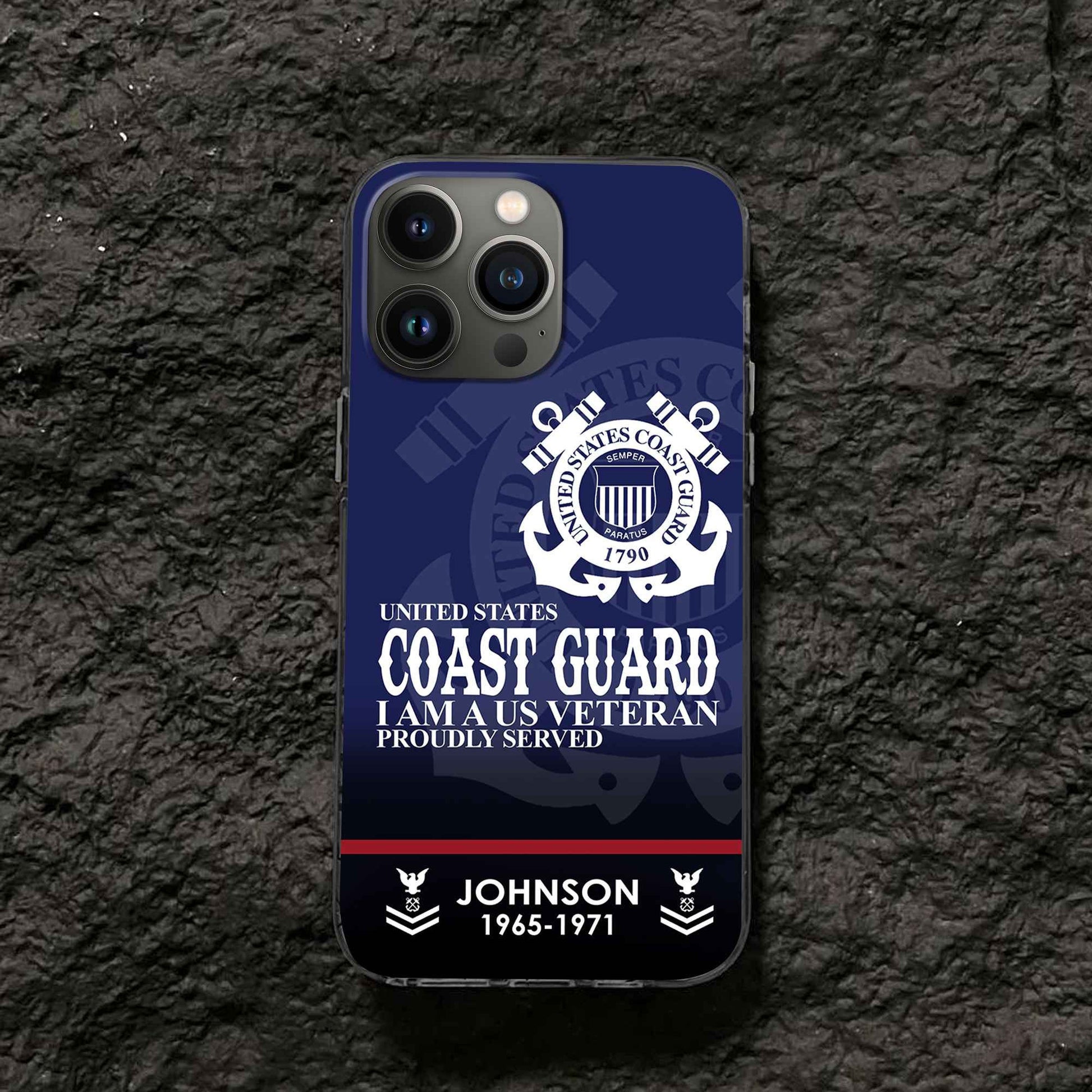 Premium Custom USCG Phone Case VPVC505305, Gifts For Coast Guard Veteran, Best Gifts On Father's Day, Armed Forces Day, Independence Day, Veterans Day.