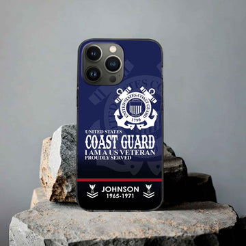 Premium Custom USCG Phone Case VPVC505305, Gifts For Coast Guard Veteran, Best Gifts On Father's Day, Armed Forces Day, Independence Day, Veterans Day.