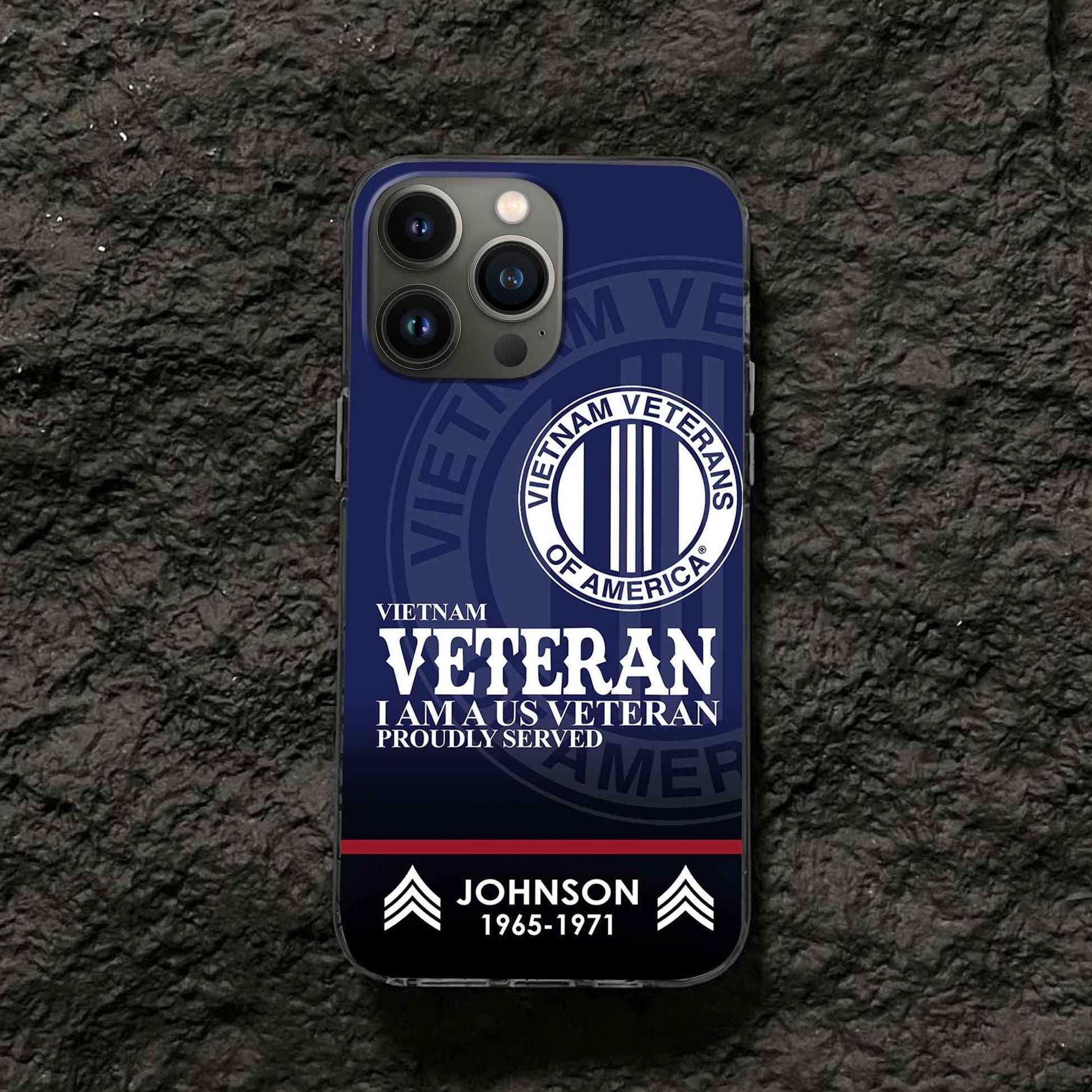 Premium Custom Vietnam Veteran Phone Case VPVC505306, Gifts For Vietnam Veteran, Best Gifts On Father's Day, Armed Forces Day, Independence Day, Veterans Day.