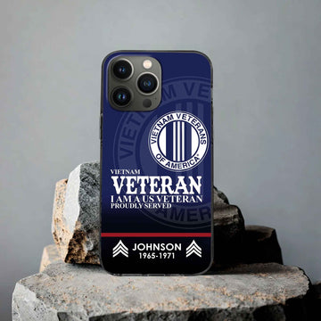 Premium Custom Vietnam Veteran Phone Case VPVC505306, Gifts For Vietnam Veteran, Best Gifts On Father's Day, Armed Forces Day, Independence Day, Veterans Day.