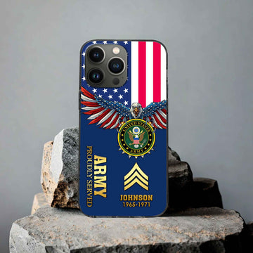 US Army Custom Phone Case VPVC505401, Gifts For Army Veteran, Best Gifts On Father's Day, Armed Forces Day, Independence Day, Veterans Day.