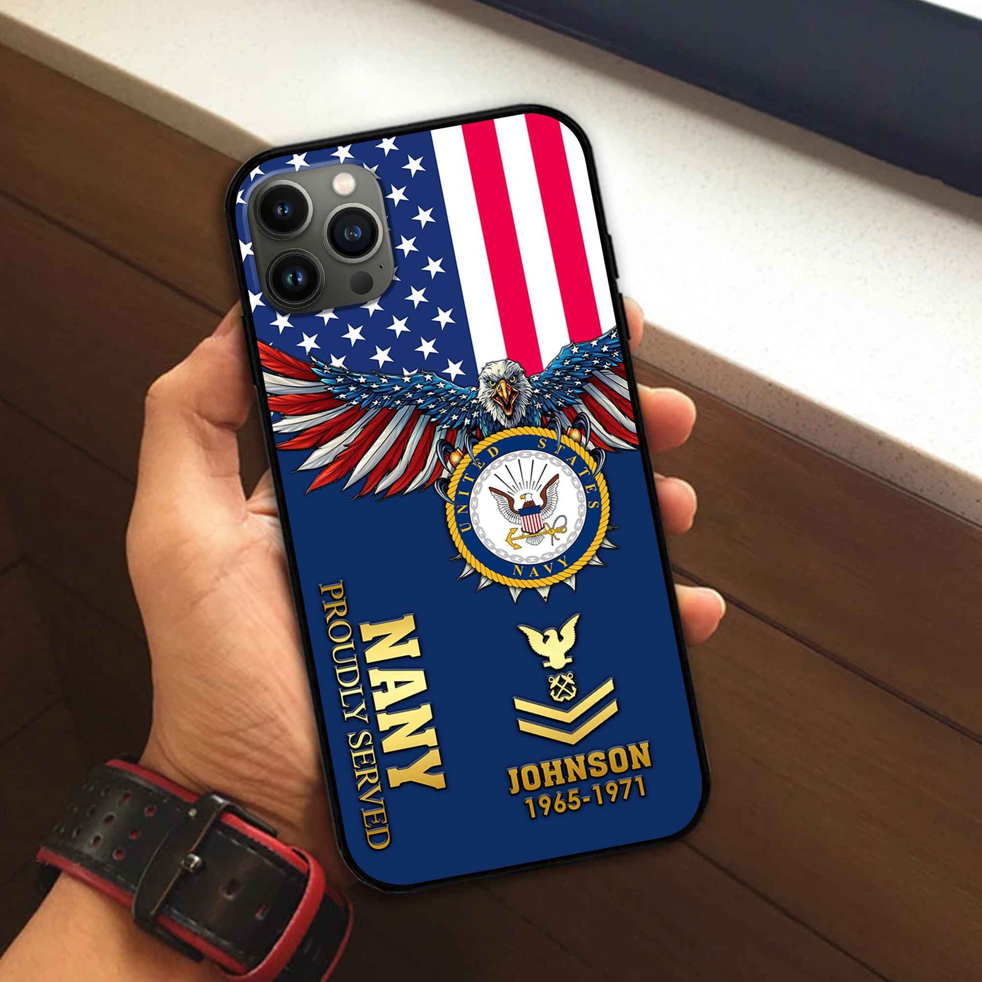 US Navy Custom Phone Case VPVC505402, Gifts For Navy Veteran, Best Gifts On Father's Day, Armed Forces Day, Independence Day, Veterans Day.
