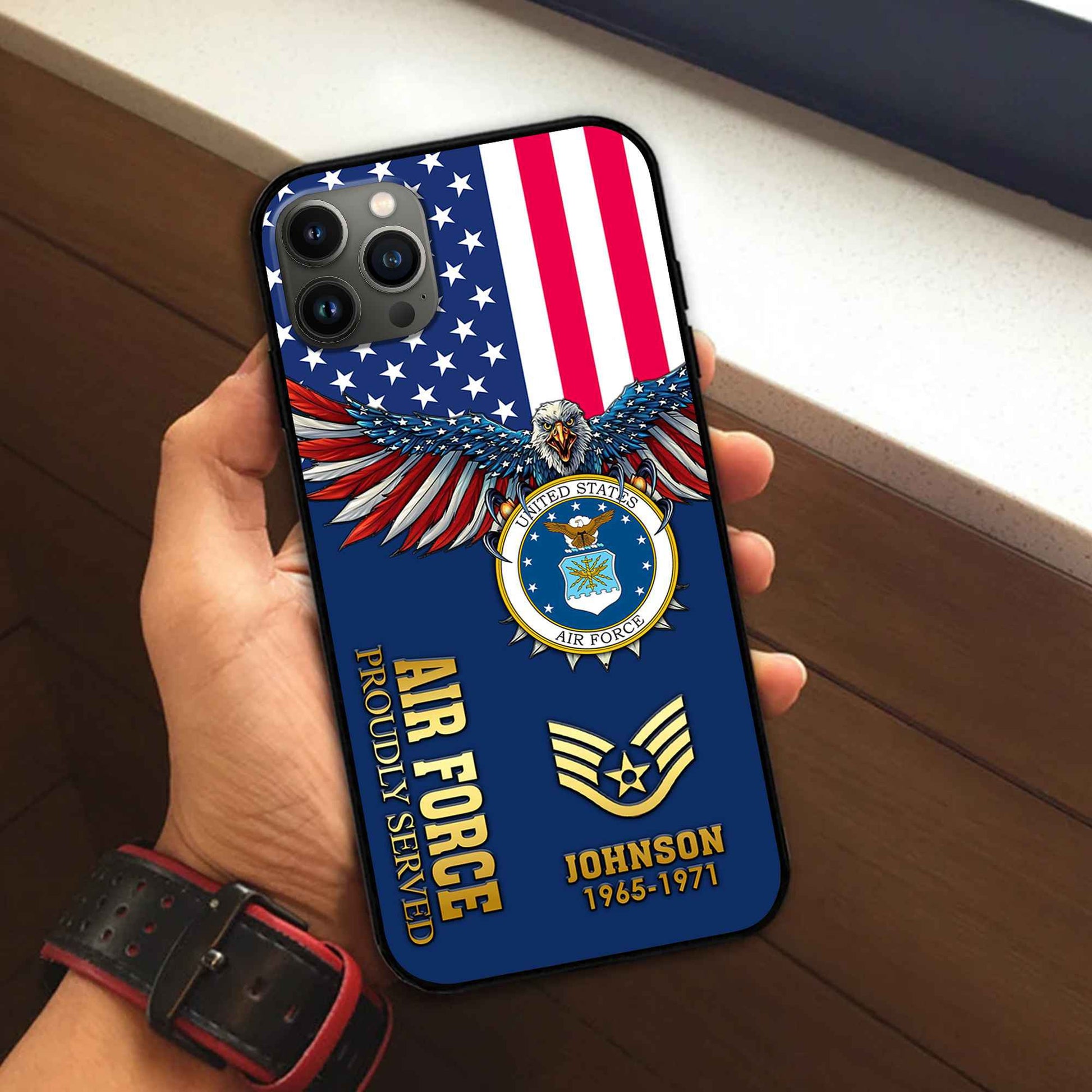 USAF Custom Phone Case VPVC505404, Gifts For Air Force Veteran, Best Gifts On Father's Day, Armed Forces Day, Independence Day, Veterans Day.