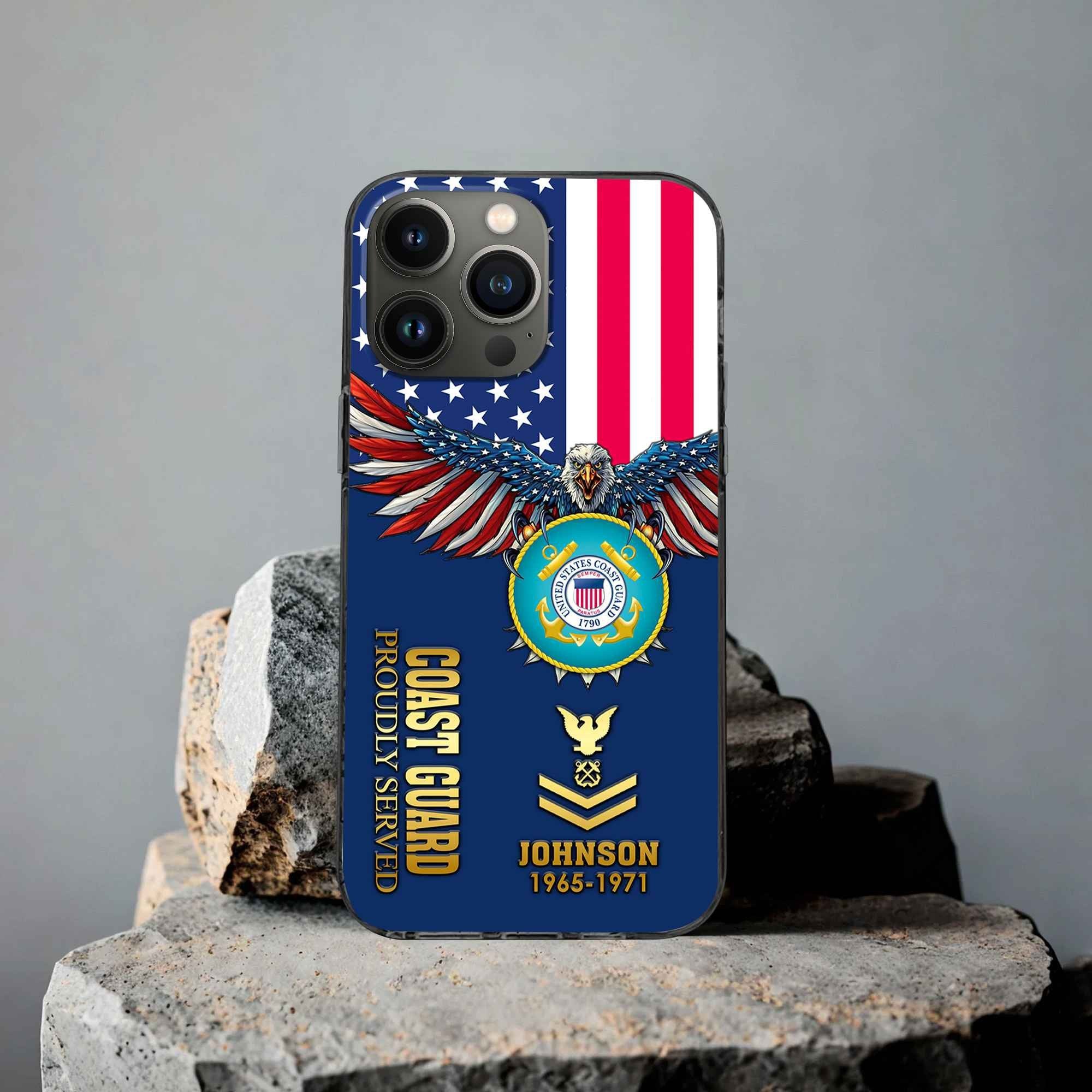 USCG Custom Phone Case VPVC505405, Gifts For Coast Guard Veteran, Best Gifts On Father's Day, Armed Forces Day, Independence Day, Veterans Day.