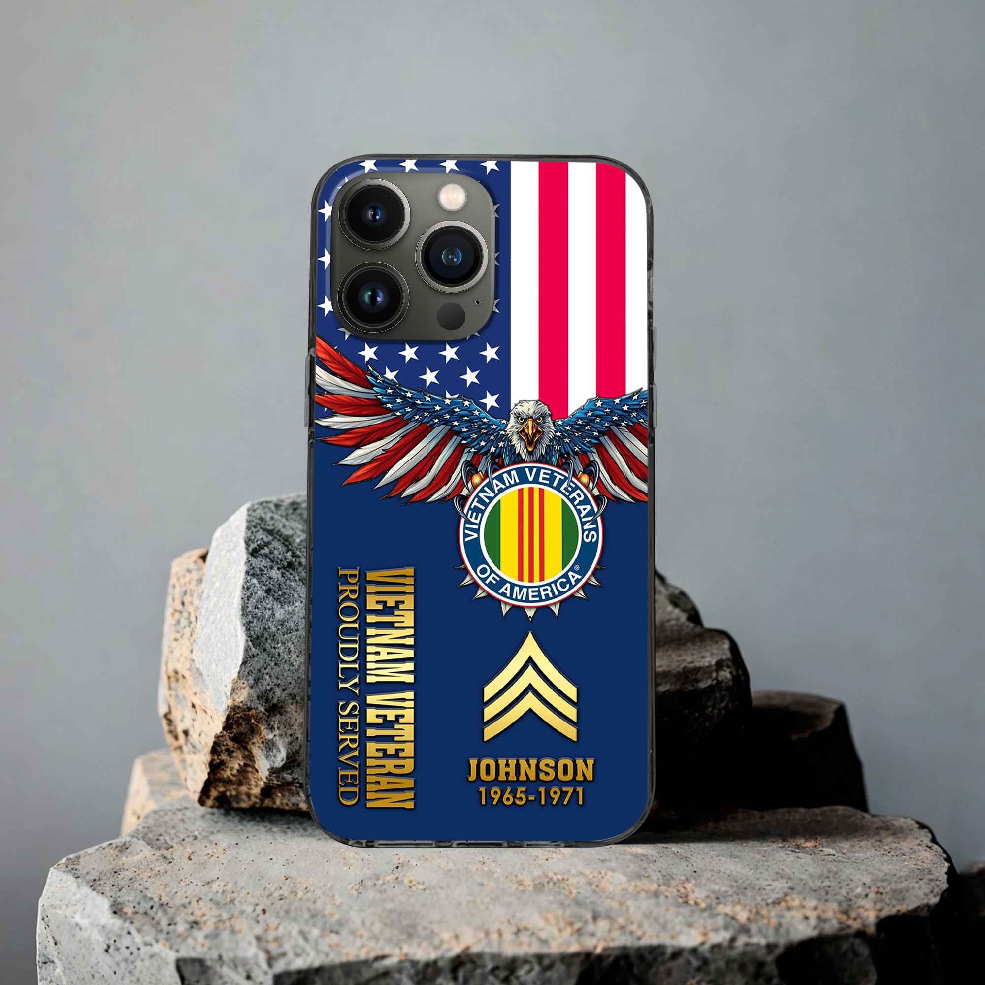 Vietnam Veteran Custom Phone Case VPVC505406, Gifts For Vietnam Veteran, Best Gifts On Father's Day, Armed Forces Day, Independence Day, Veterans Day.