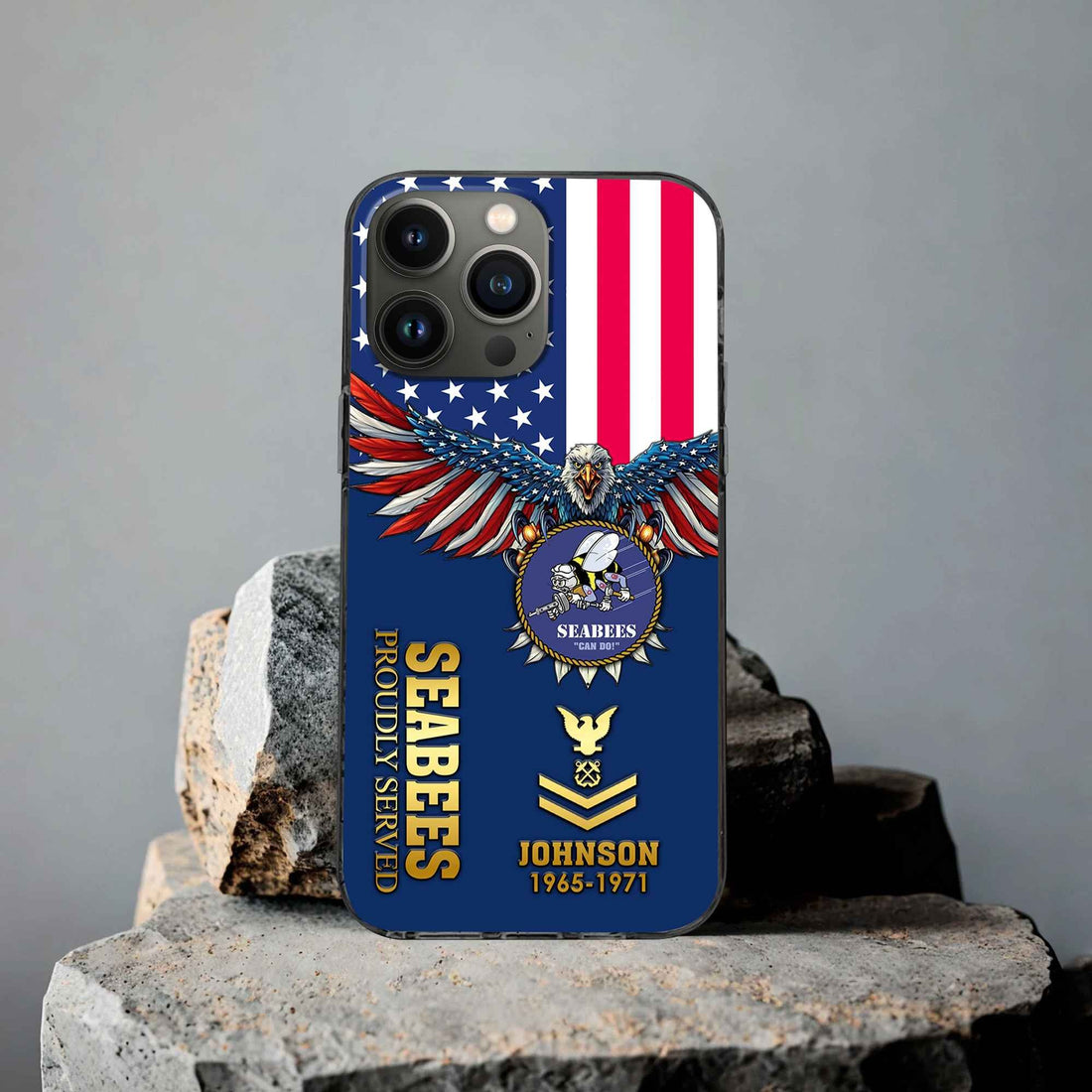 US Seabees Custom Phone Case VPVC505409, Gifts For Seabees Veteran, Best Gifts On Father's Day, Armed Forces Day, Independence Day, Veterans Day.