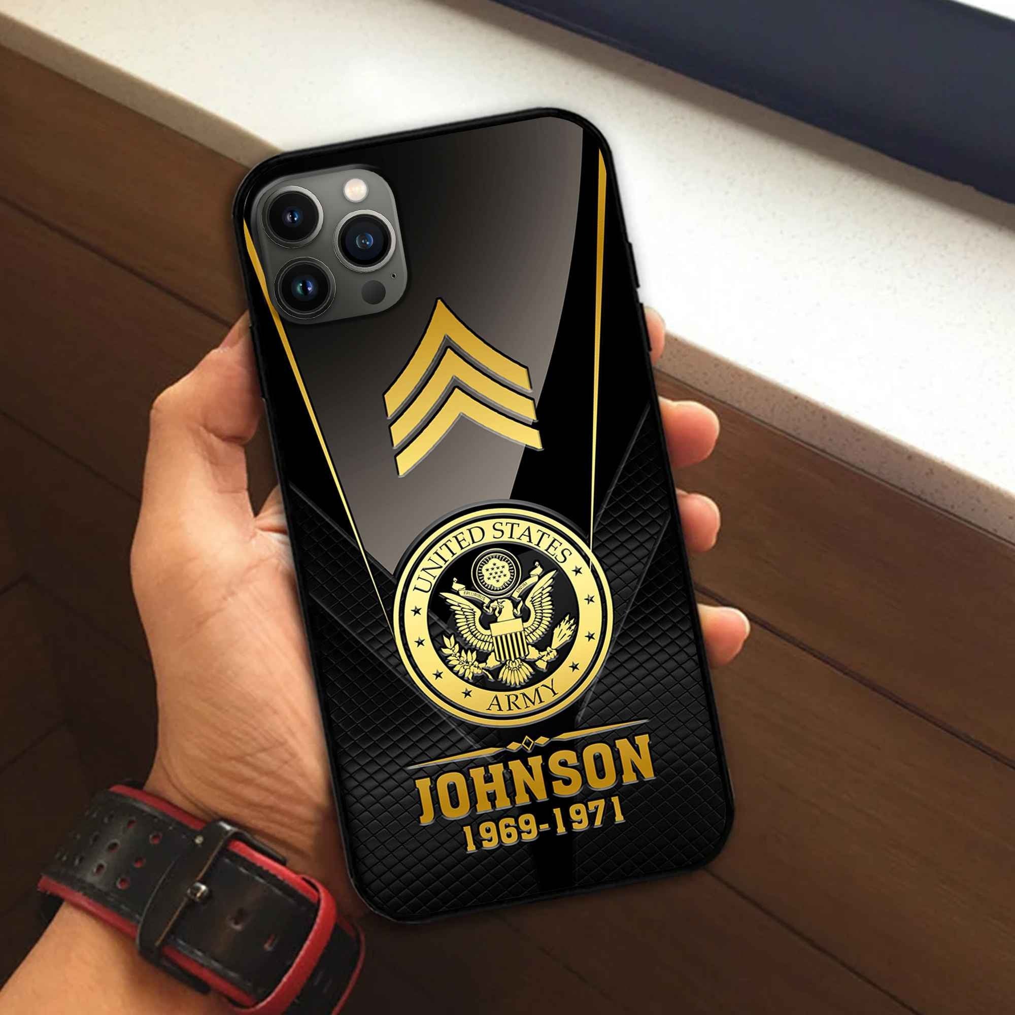 Premium Custom US Army Phone Case VPVC505601, Gifts For Army Veteran, Gifts For Dad, For Husband, Best Gifts On Father's Day, Armed Forces Day, Independence Day, Veterans Day.