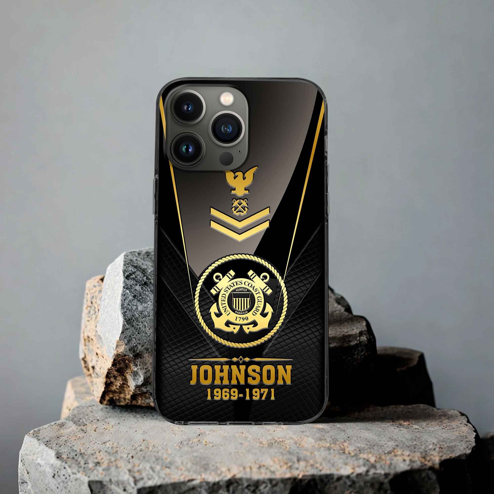 Premium Custom USCG Phone Case VPVC505605, Gifts For Coast Guard Veteran, Gifts For Dad, For Husband, Best Gifts On Father's Day, Armed Forces Day, Independence Day, Veterans Day.