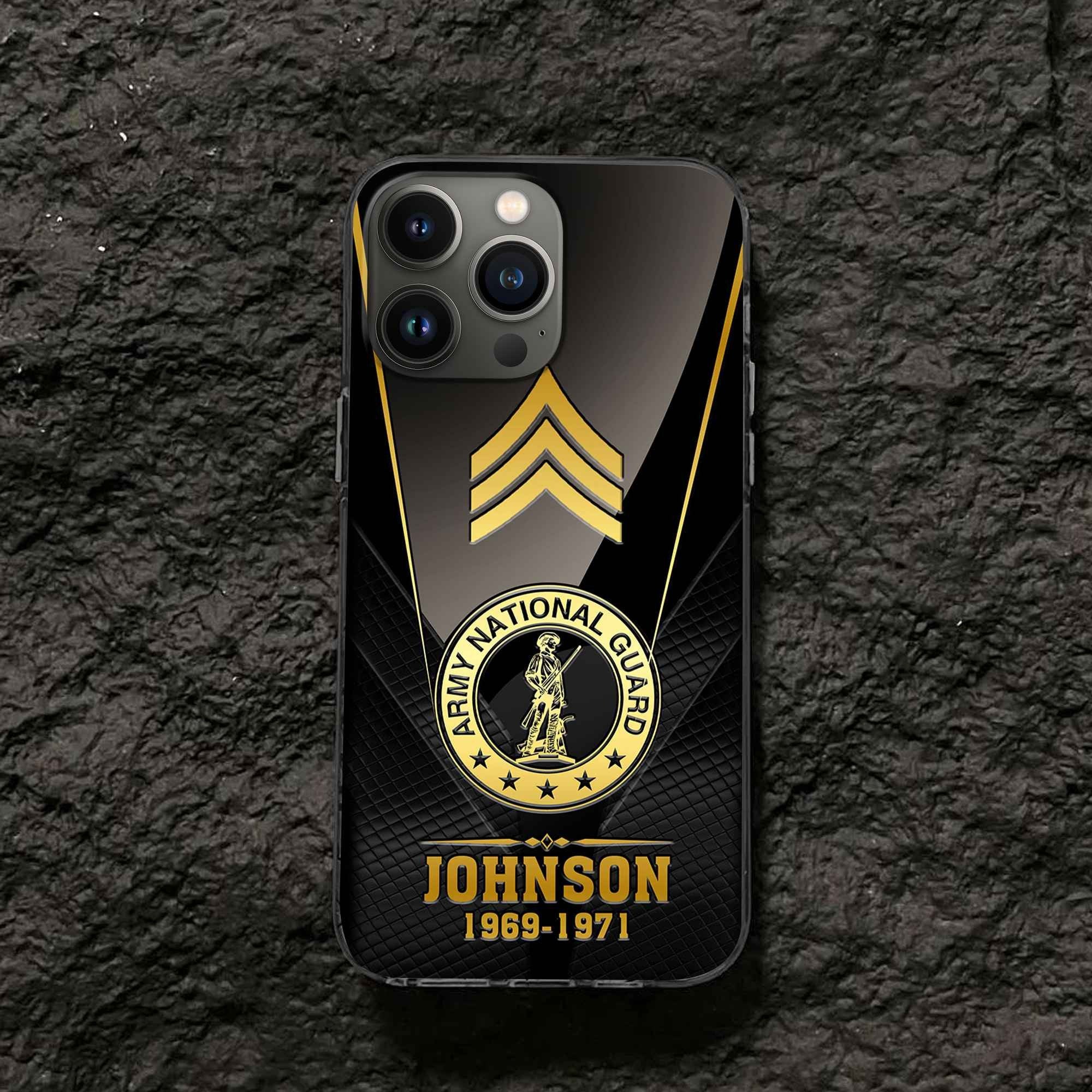 Premium Custom US Army National Guard Phone Case VPVC505608, Gifts For Army National Guard Veteran, Gifts For Dad, For Husband, Best Gifts On Father's Day, Armed Forces Day, Independence Day, Veterans Day.