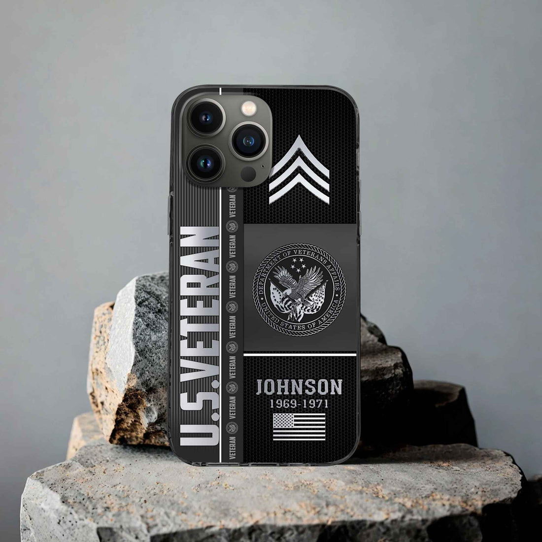 Unique Custom Name, Rank, Year, US Veteran Phone Case VPVC505707, Gifts For US Veteran, Gifts For Dad, For Husband, Best Gifts On Father's Day, Independence Day, Veterans Day.