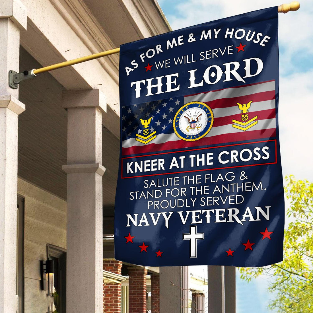 Premium Custom US Navy Flag VPVC110002, Gift For Navy Veteran, American Flag, Patriotic Flag, Garden Flag, House Flag, Best Gifts On Father's Day, Independence Day, Veterans Day.