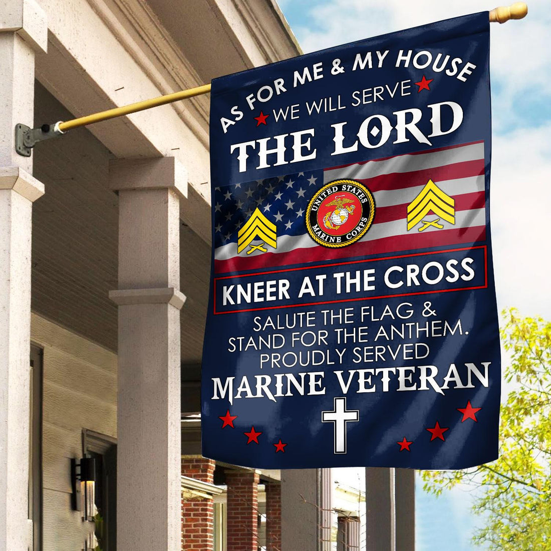 Premium Custom USMC Flag VPVC110003, Gift For Marine Veteran, American Flag, Patriotic Flag, Garden Flag, House Flag, Best Gifts On Father's Day, Independence Day, Veterans Day.