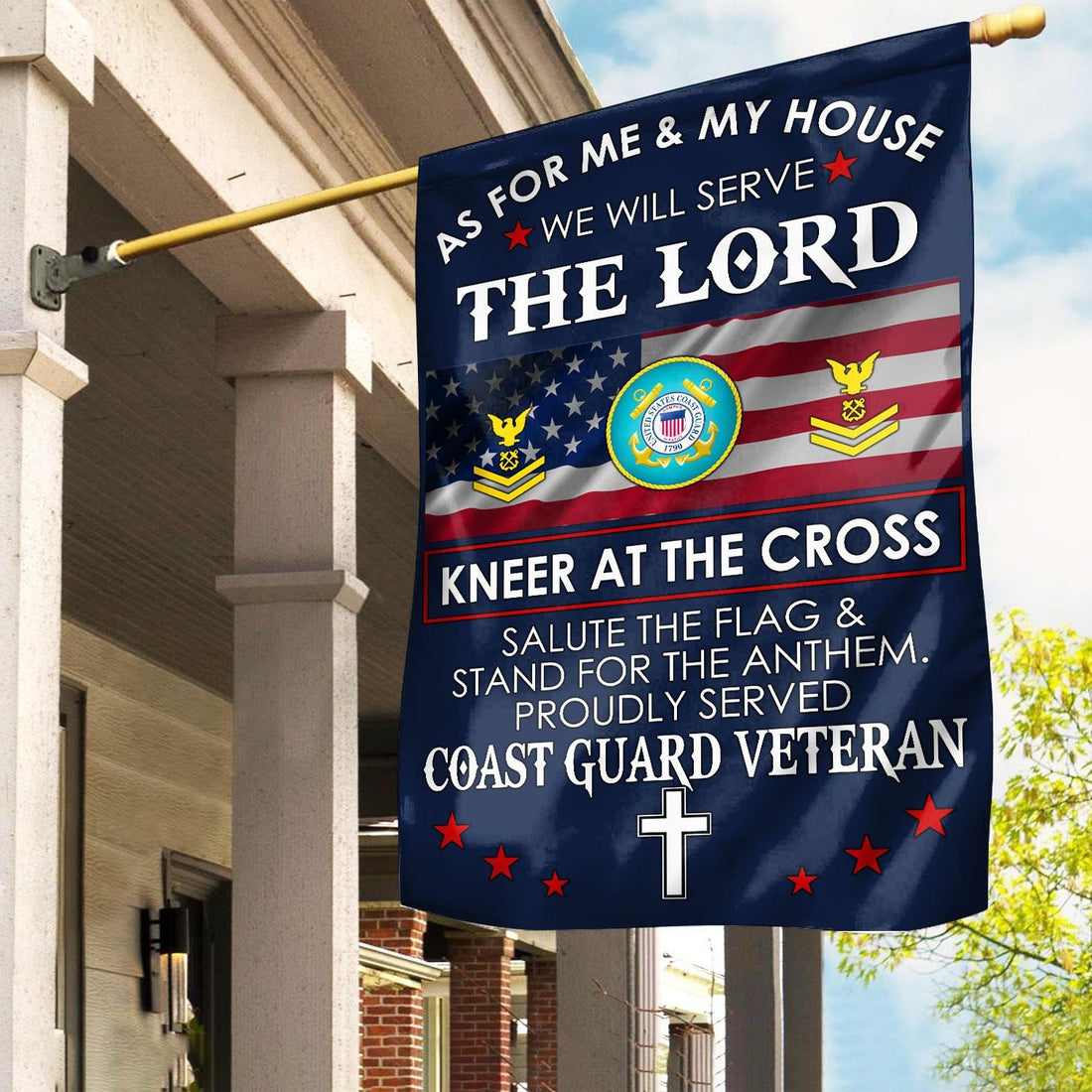 Premium Custom USCG Flag VPVC110005, Gifts For Coast Guard Veteran, American Flag, Patriotic Flag, Garden Flag, House Flag, Best Gifts On Father's Day, Independence Day, Veterans Day.