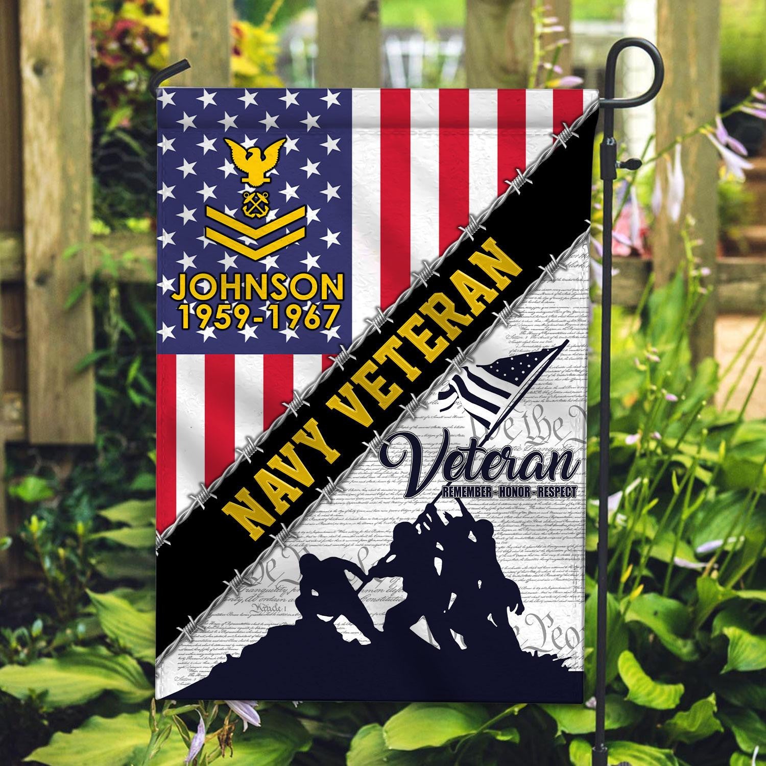 Premium Custom US Navy Flag VPVC110102, Gift For Navy Veteran, American Flag, Patriotic Flag, Garden Flag, House Flag, Best Gifts On Father's Day, Independence Day, Veterans Day.